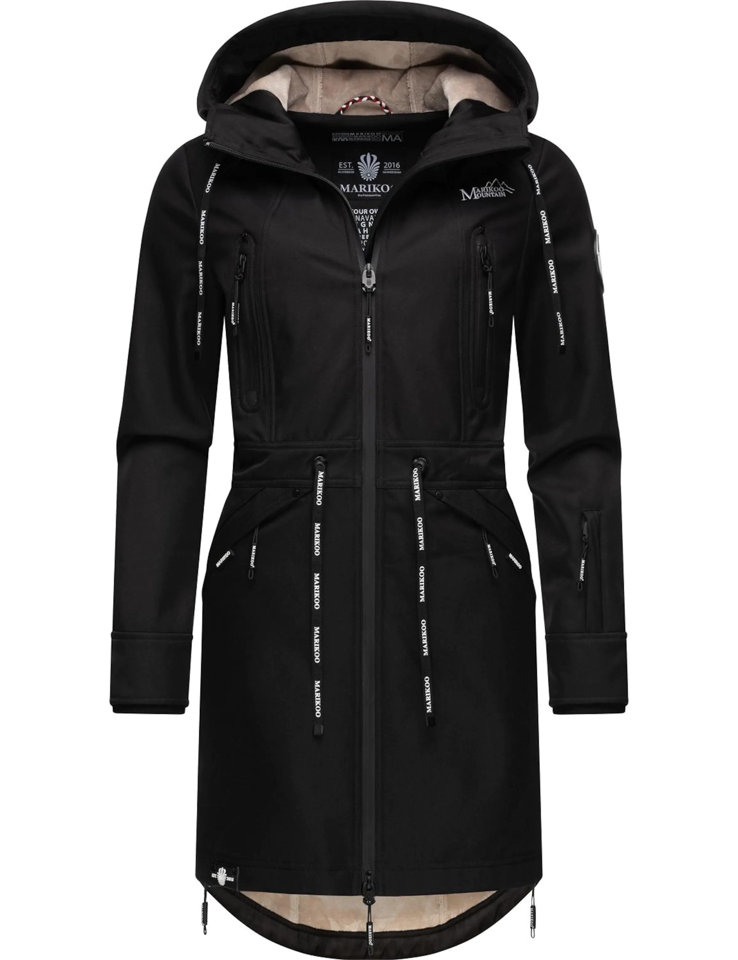 MARIKOO Prehodna jakna črna
