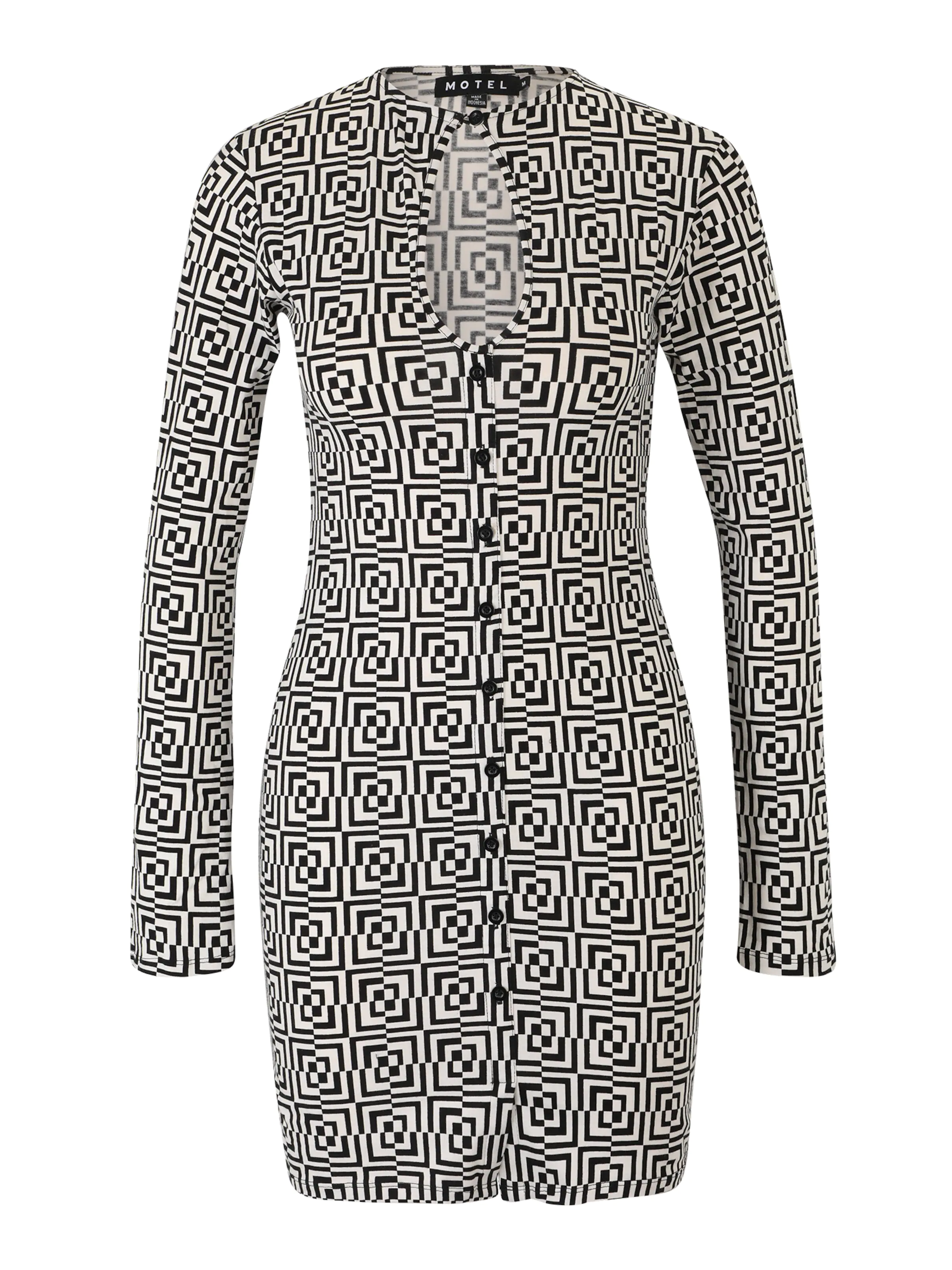 Motel Obleka črna / bela