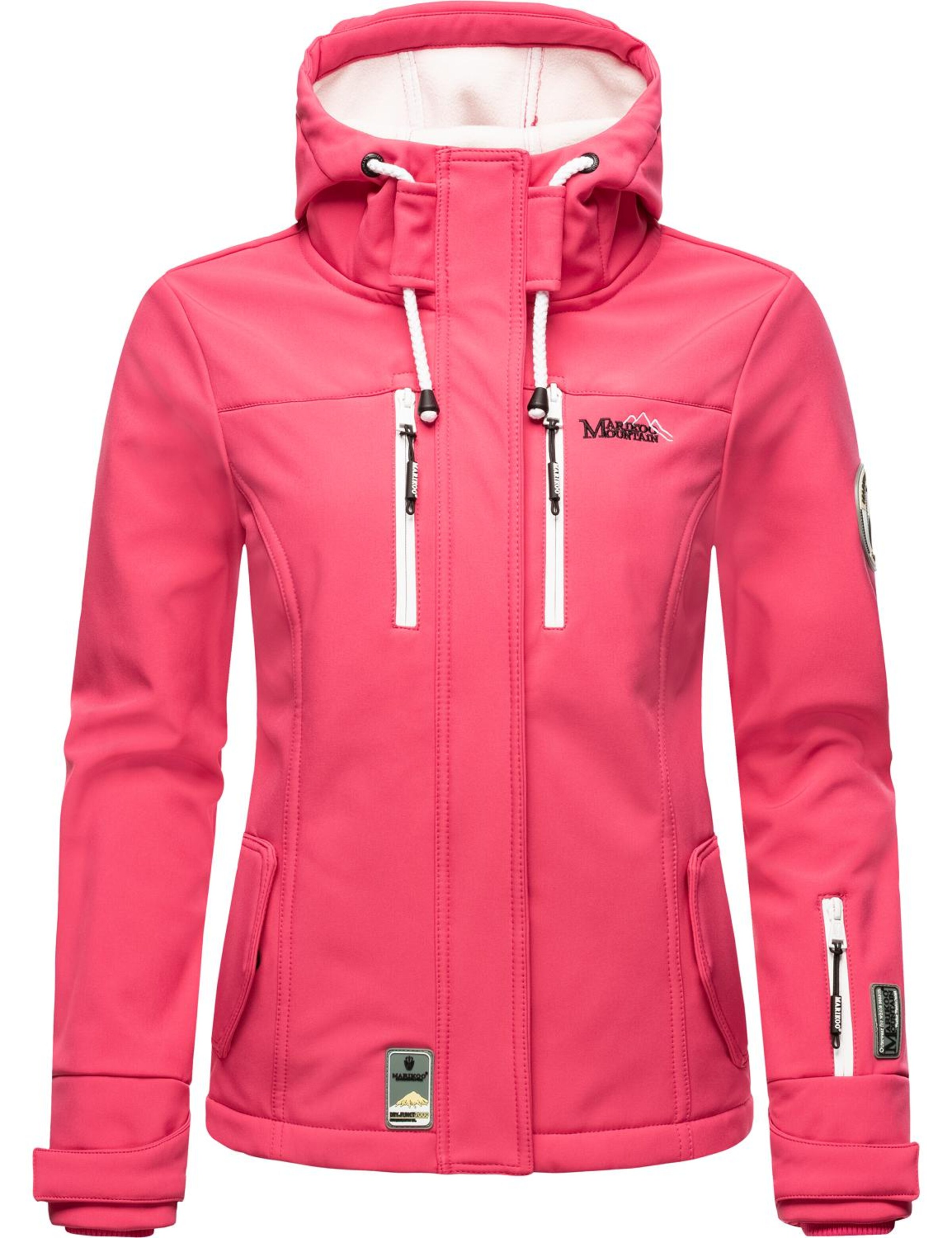 MARIKOO Funkcionalna jakna 'Kleine Zicke' roza / bela