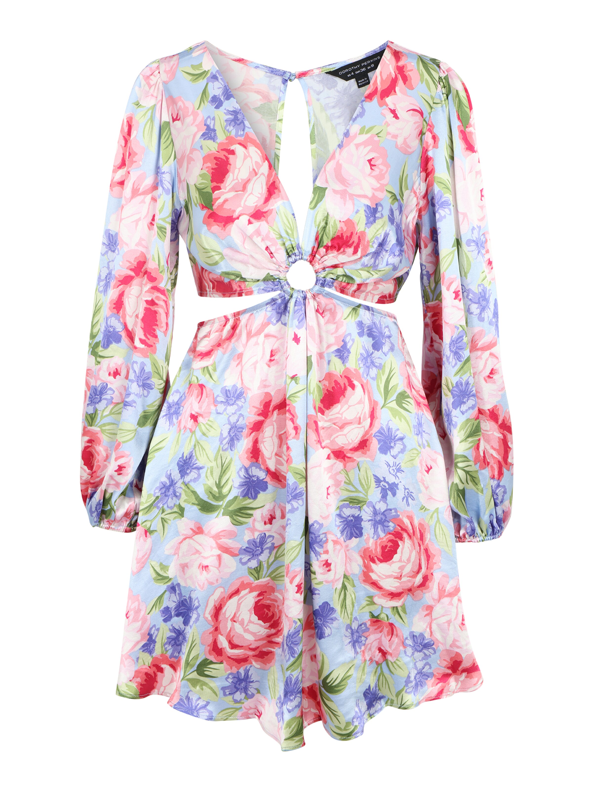 Dorothy Perkins Obleka svetlo modra / mešane barve