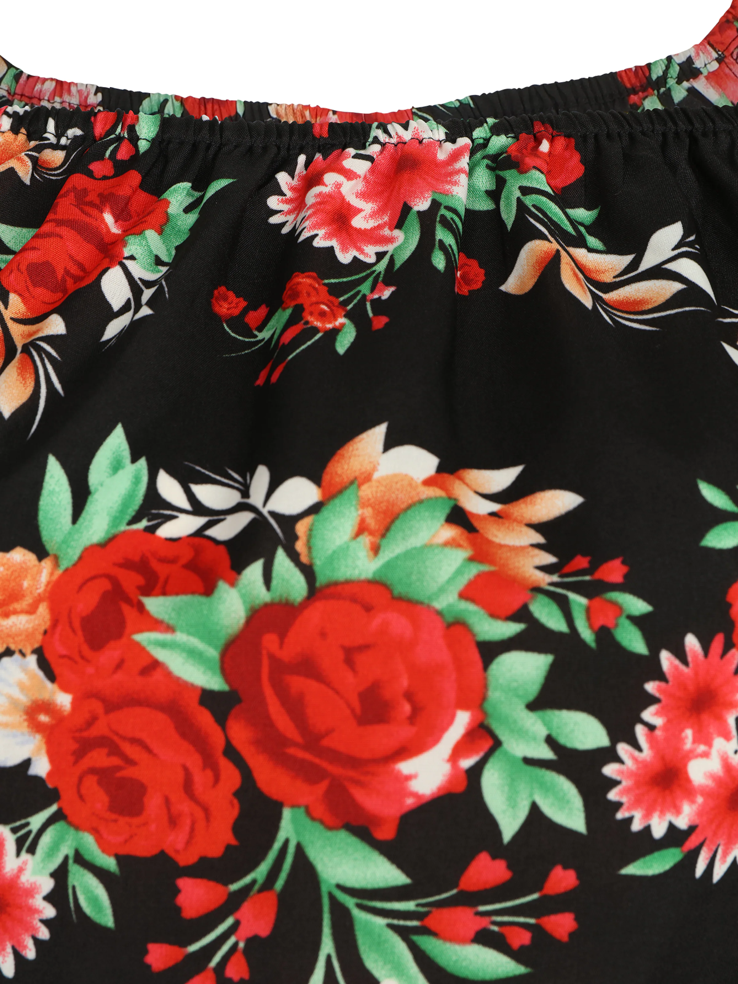 Vila Tall Obleka 'MIE' zelena / oranžna / rdeča / črna