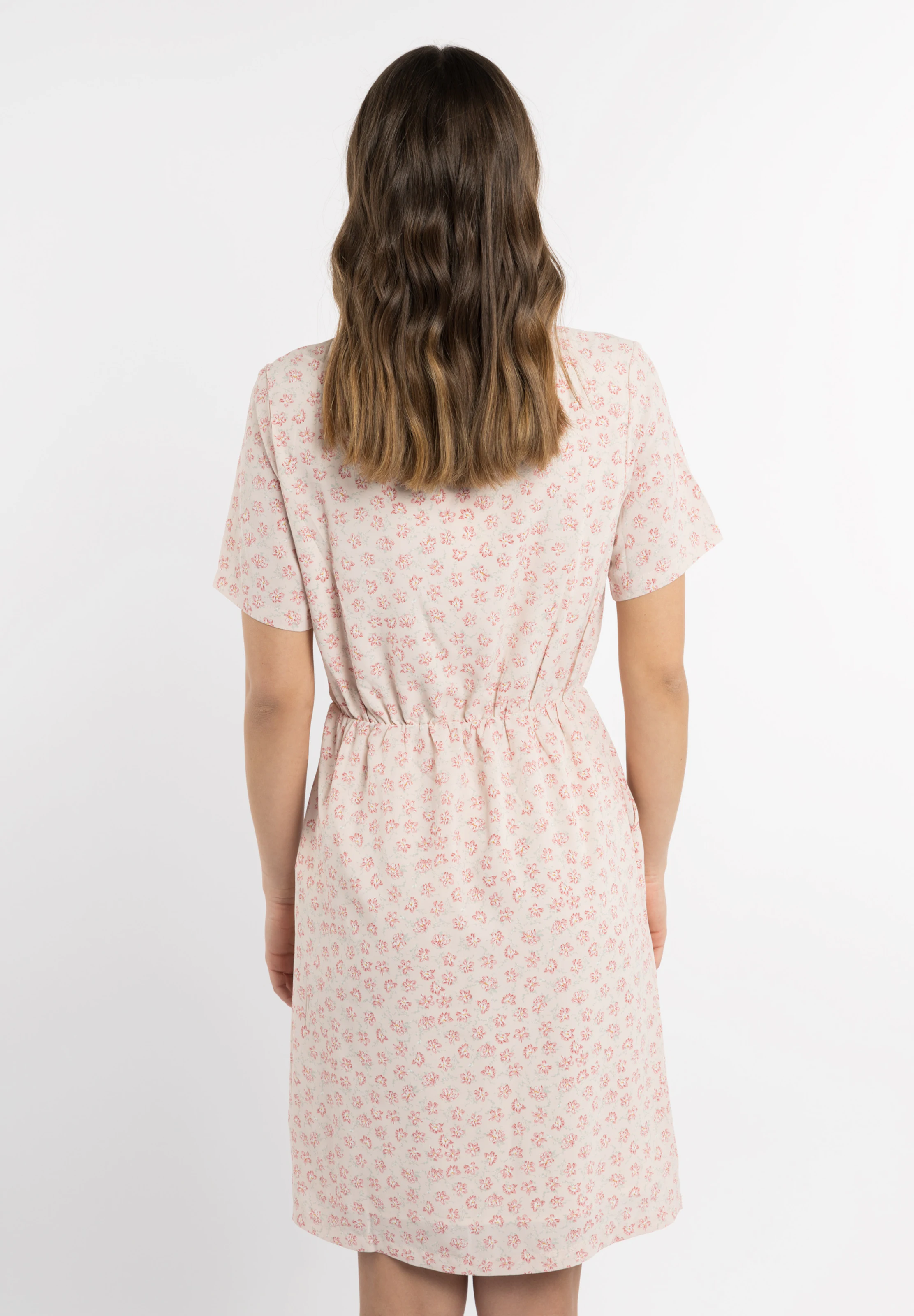 MYMO Poletna obleka staro roza / svetlo roza / off-bela