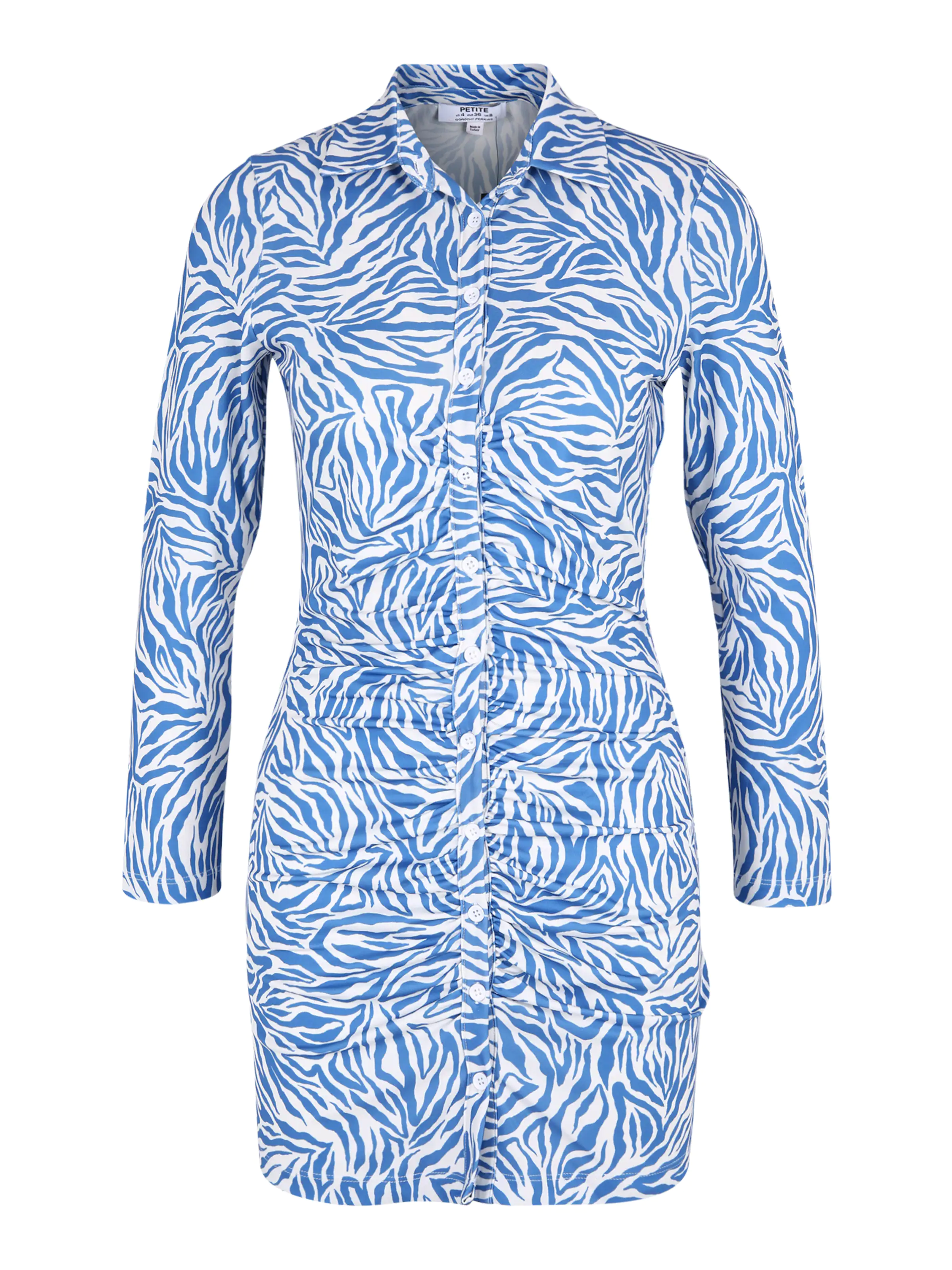 Dorothy Perkins Petite Dolga srajca modra / bela