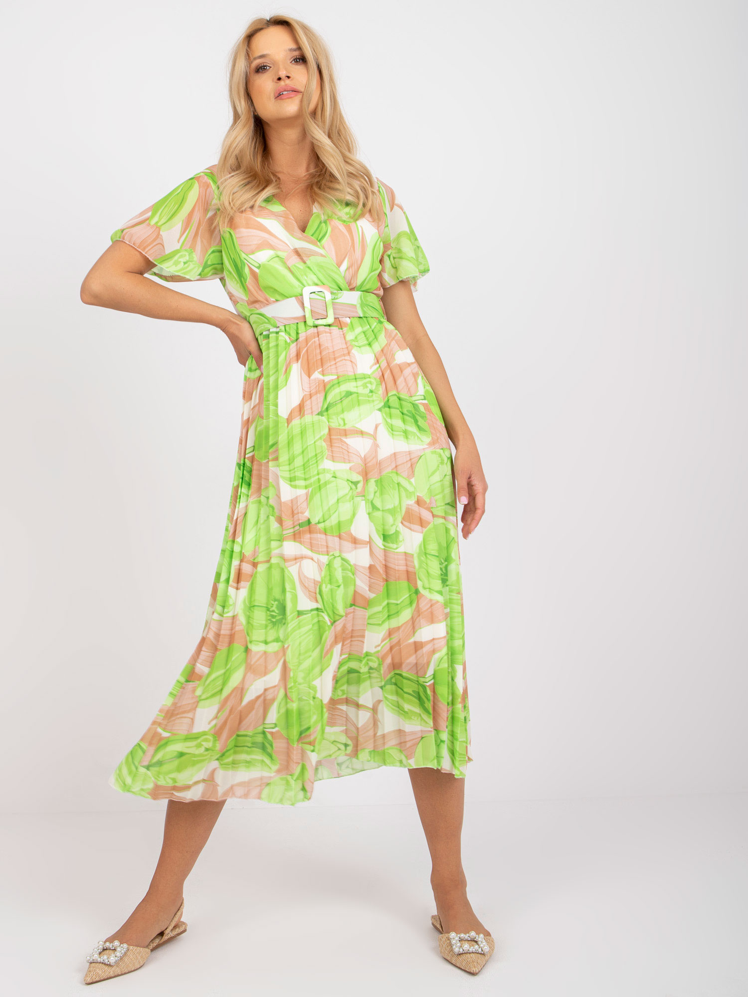 Italy Moda Dress-DHJ-SK-11331-2.32-light green