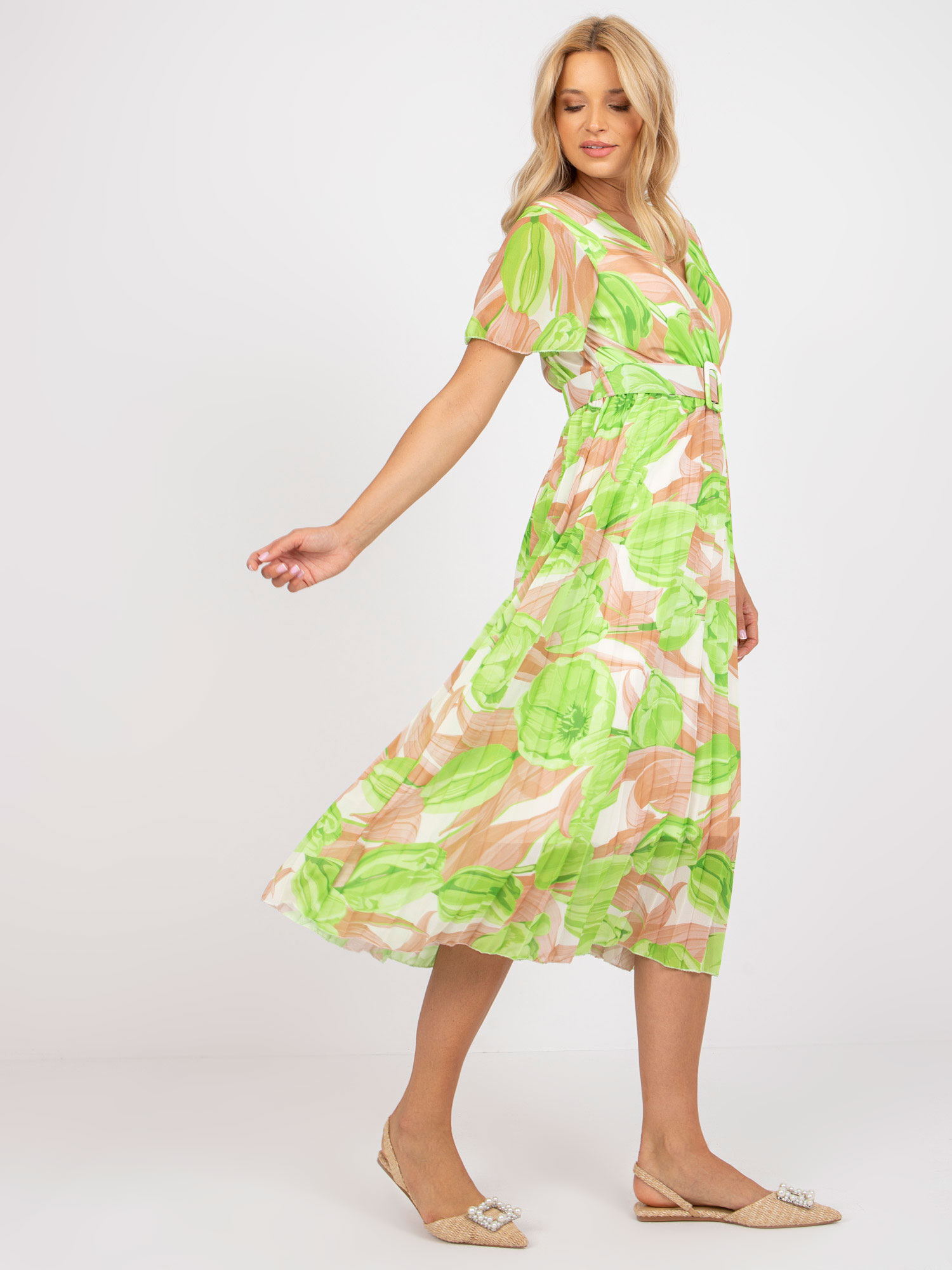 Italy Moda Dress-DHJ-SK-11331-2.32-light green