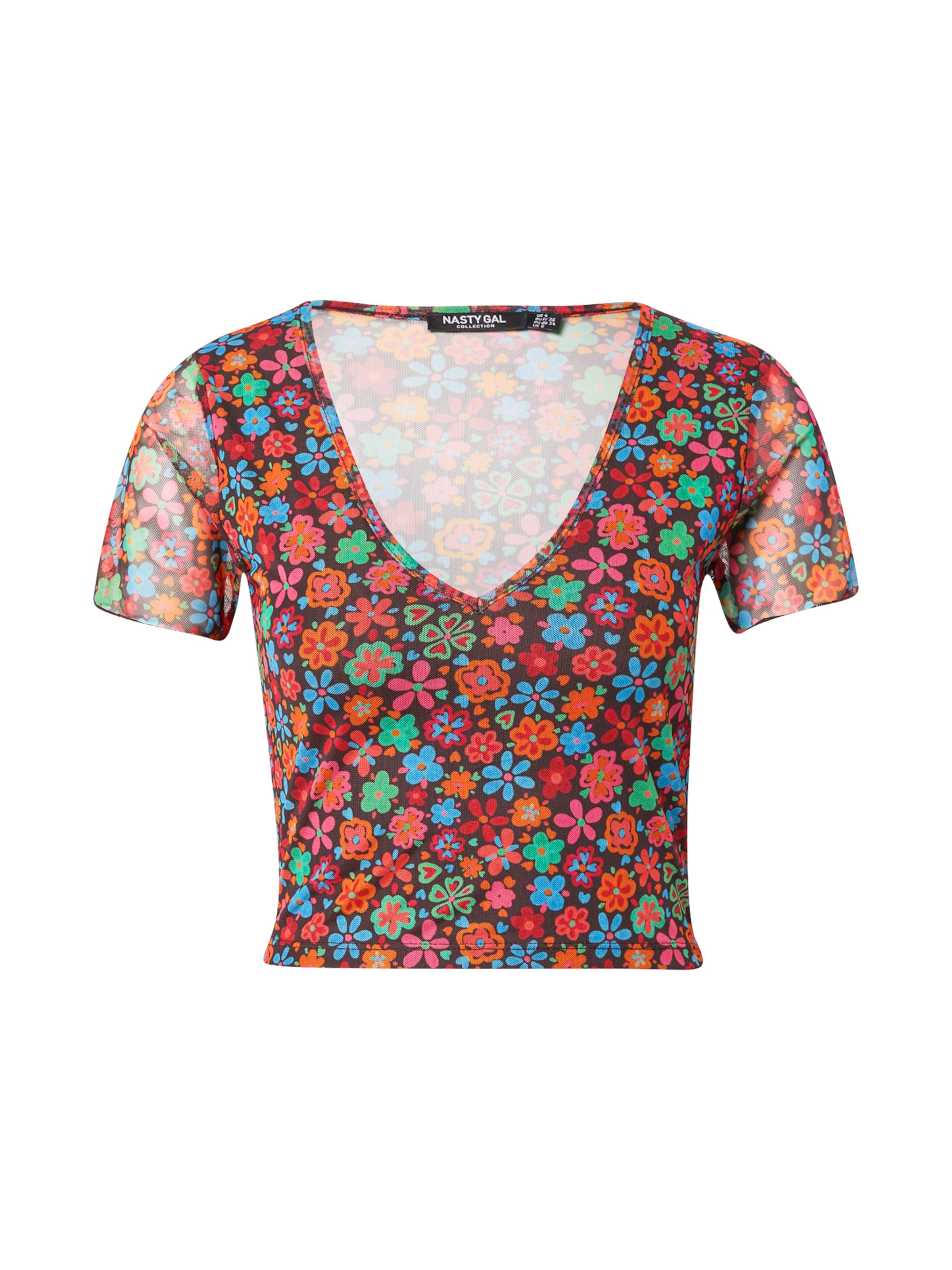 Nasty Gal Majica mešane barve / črna