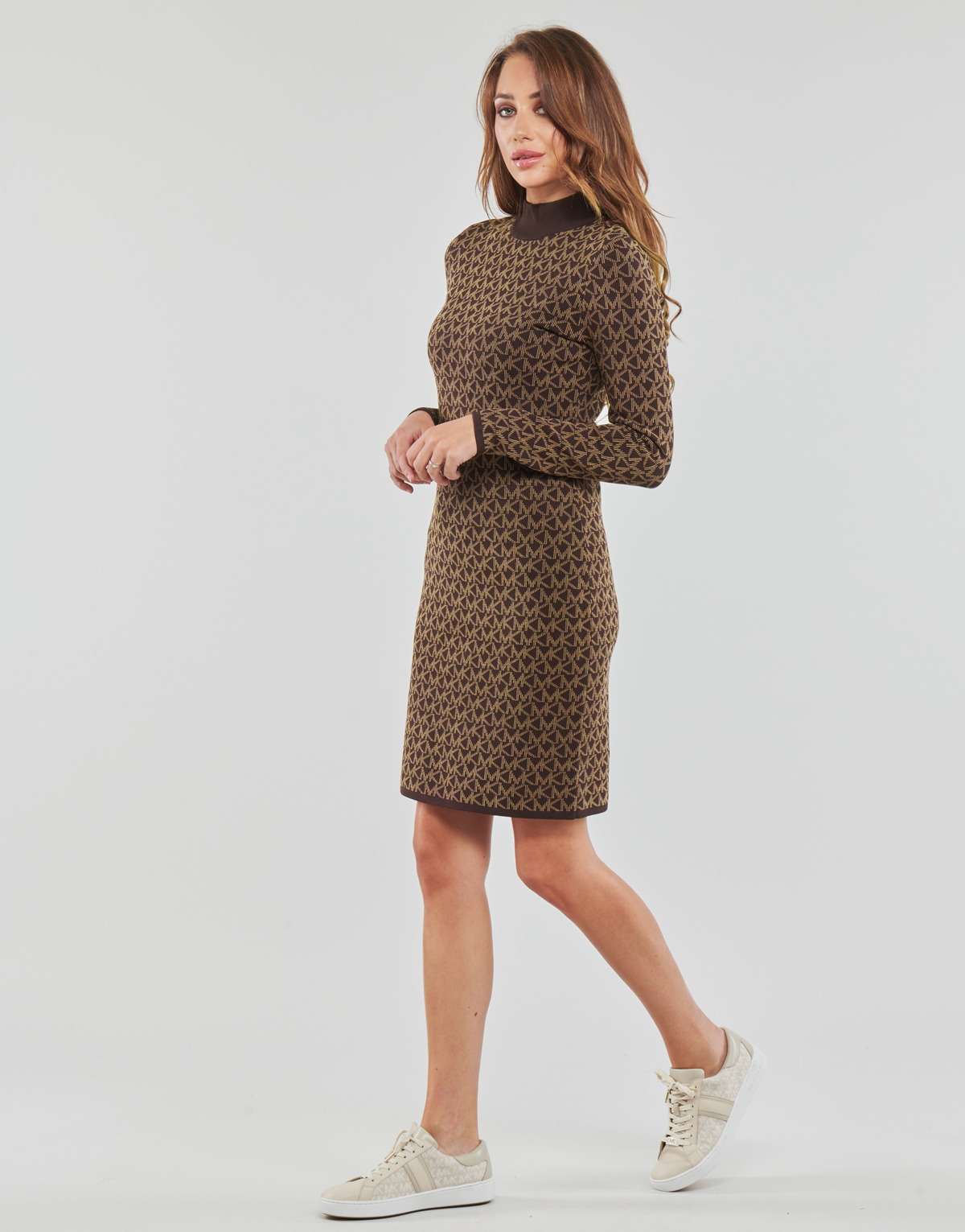 MICHAEL Michael Kors Kratke obleke ECO MGA MK DT MOCK NK DRS MICHAEL Michael Kors