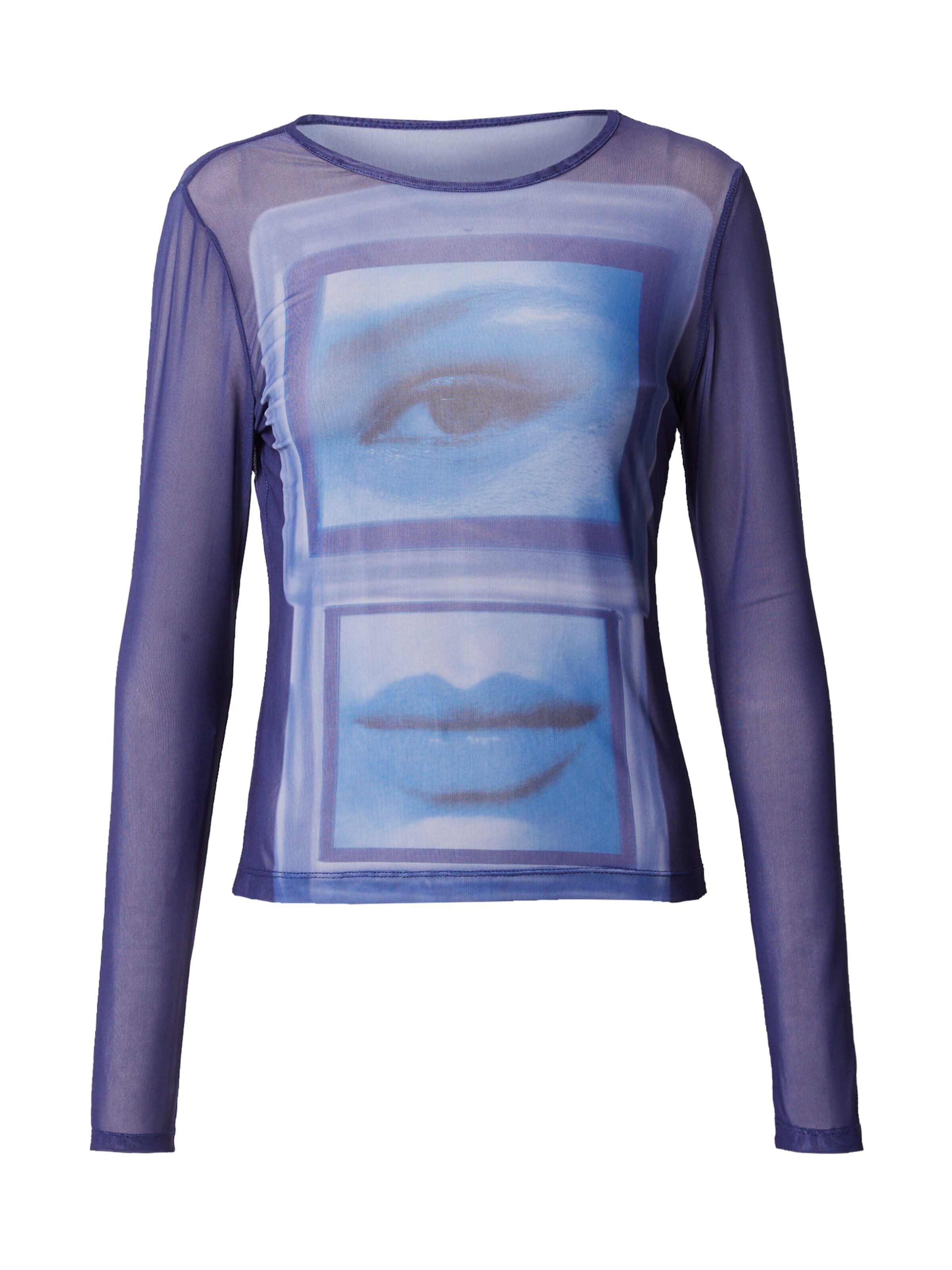 Bella x ABOUT YOU Majica modra / temno modra / bela