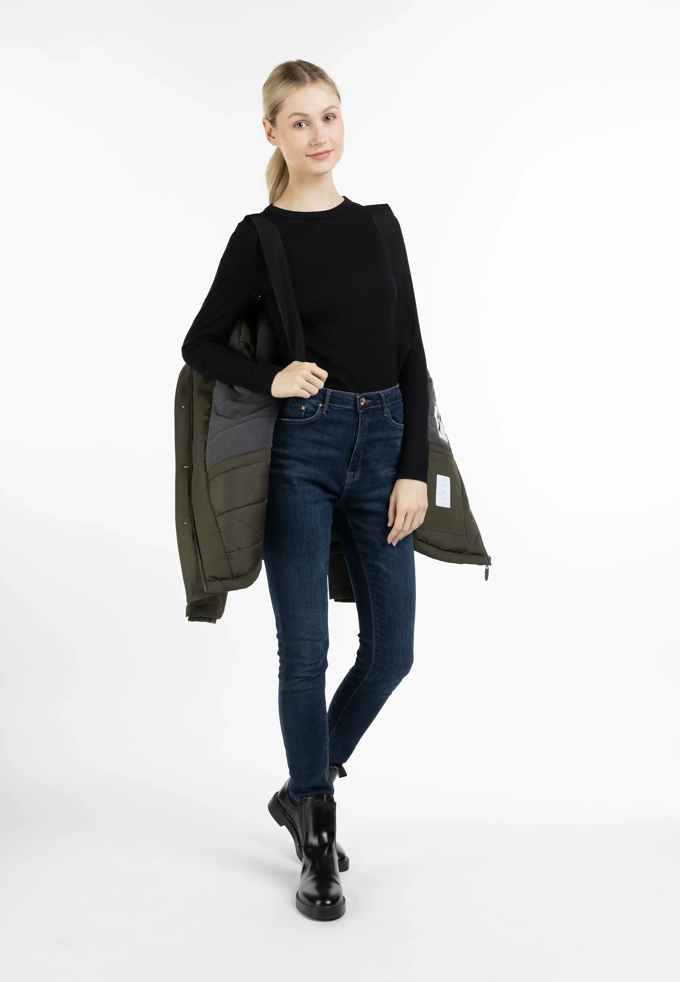 usha BLUE LABEL Prehodna jakna oliva