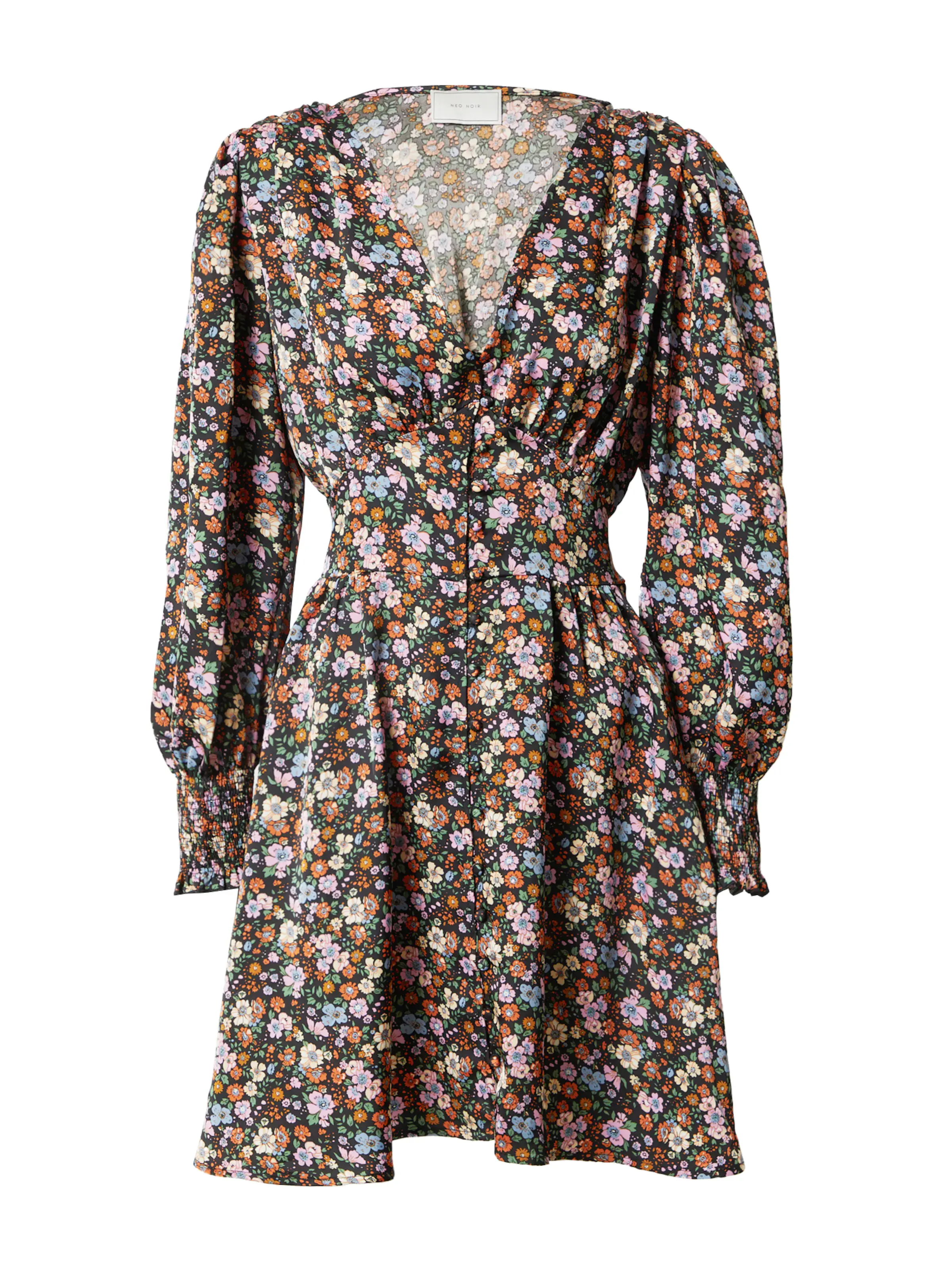 Neo Noir Dolga srajca 'Lecia' svetlo modra / oranžna / roza / črna