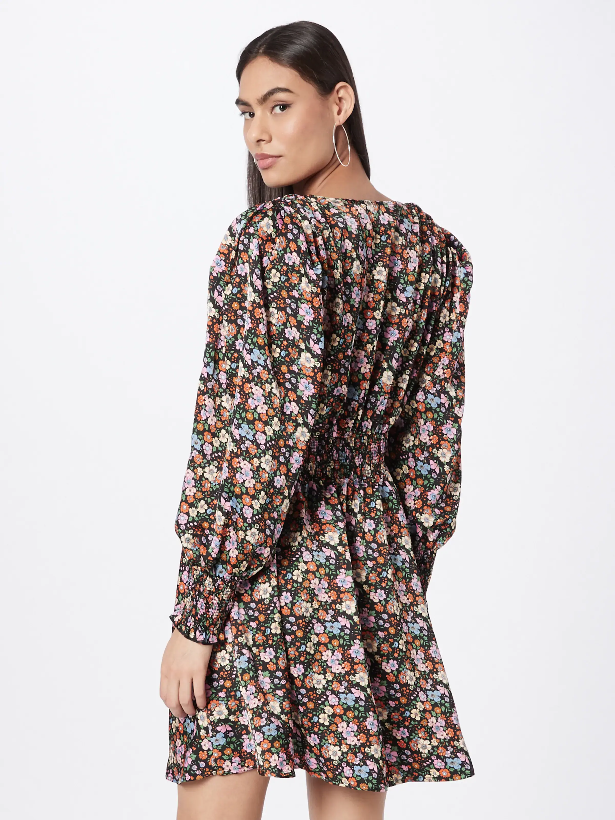 Neo Noir Dolga srajca 'Lecia' svetlo modra / oranžna / roza / črna