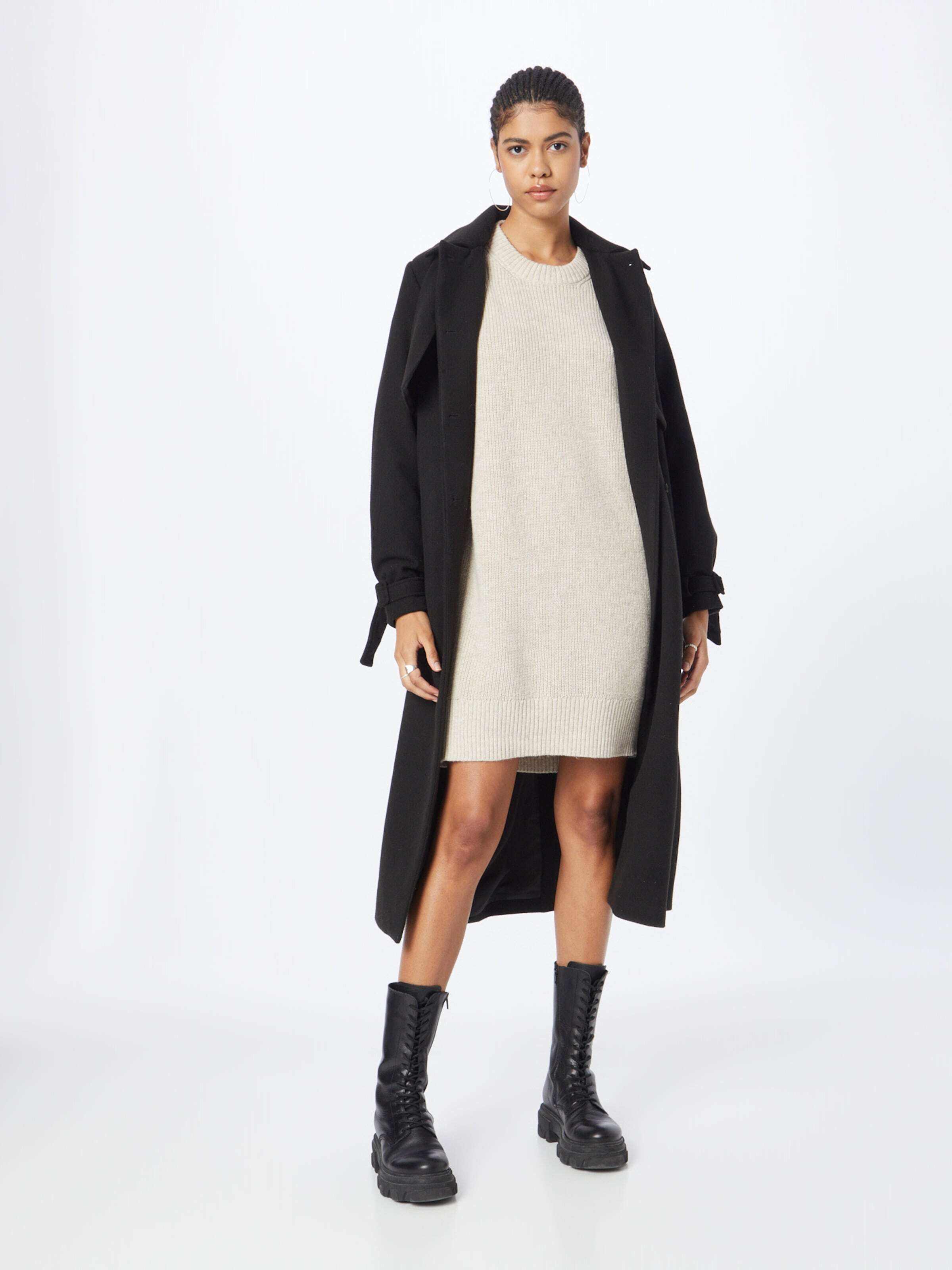 ONLY Pletena obleka bež