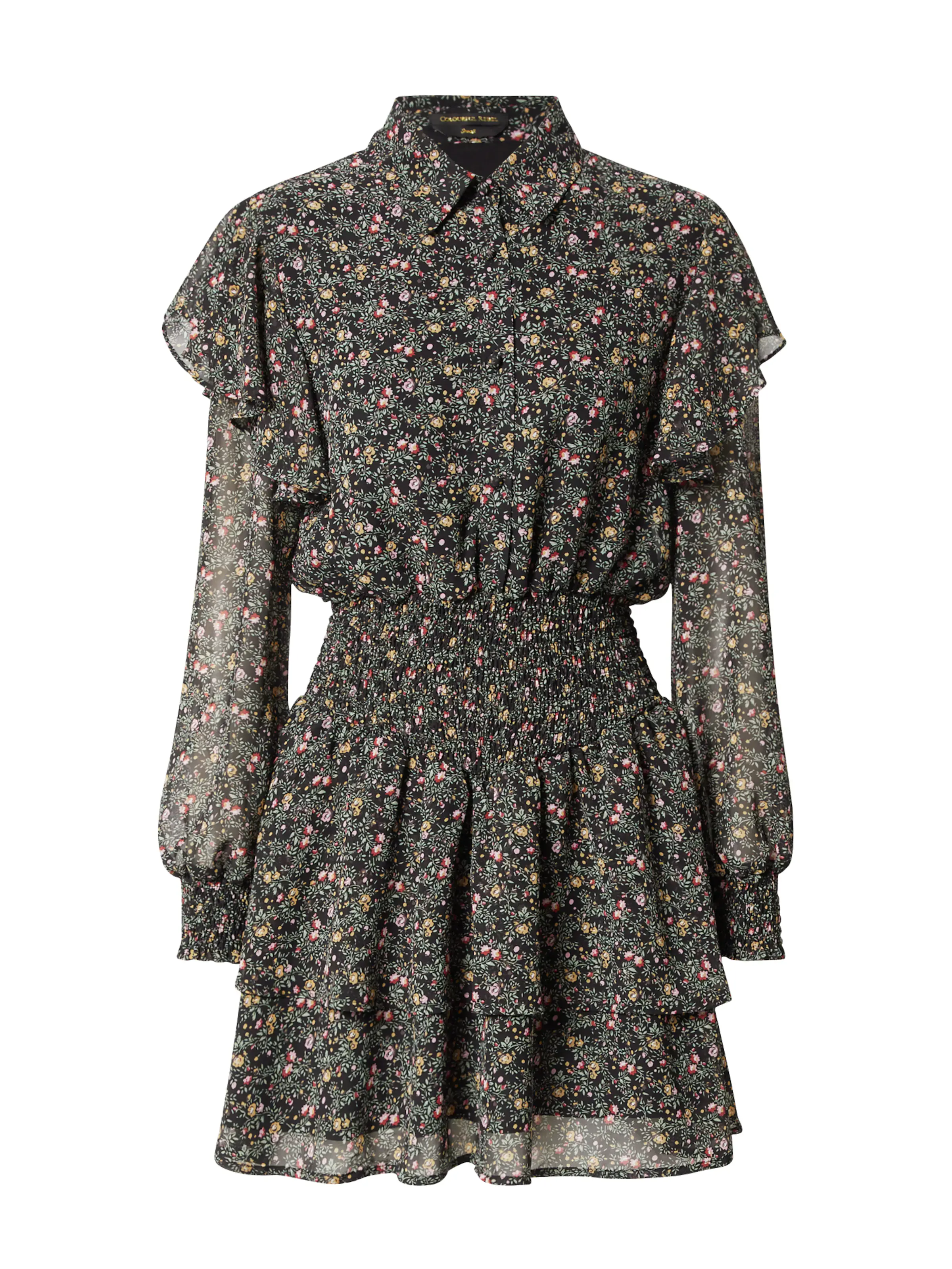 Colourful Rebel Dolga srajca 'Zina' kamela / meta / brusnica / črna