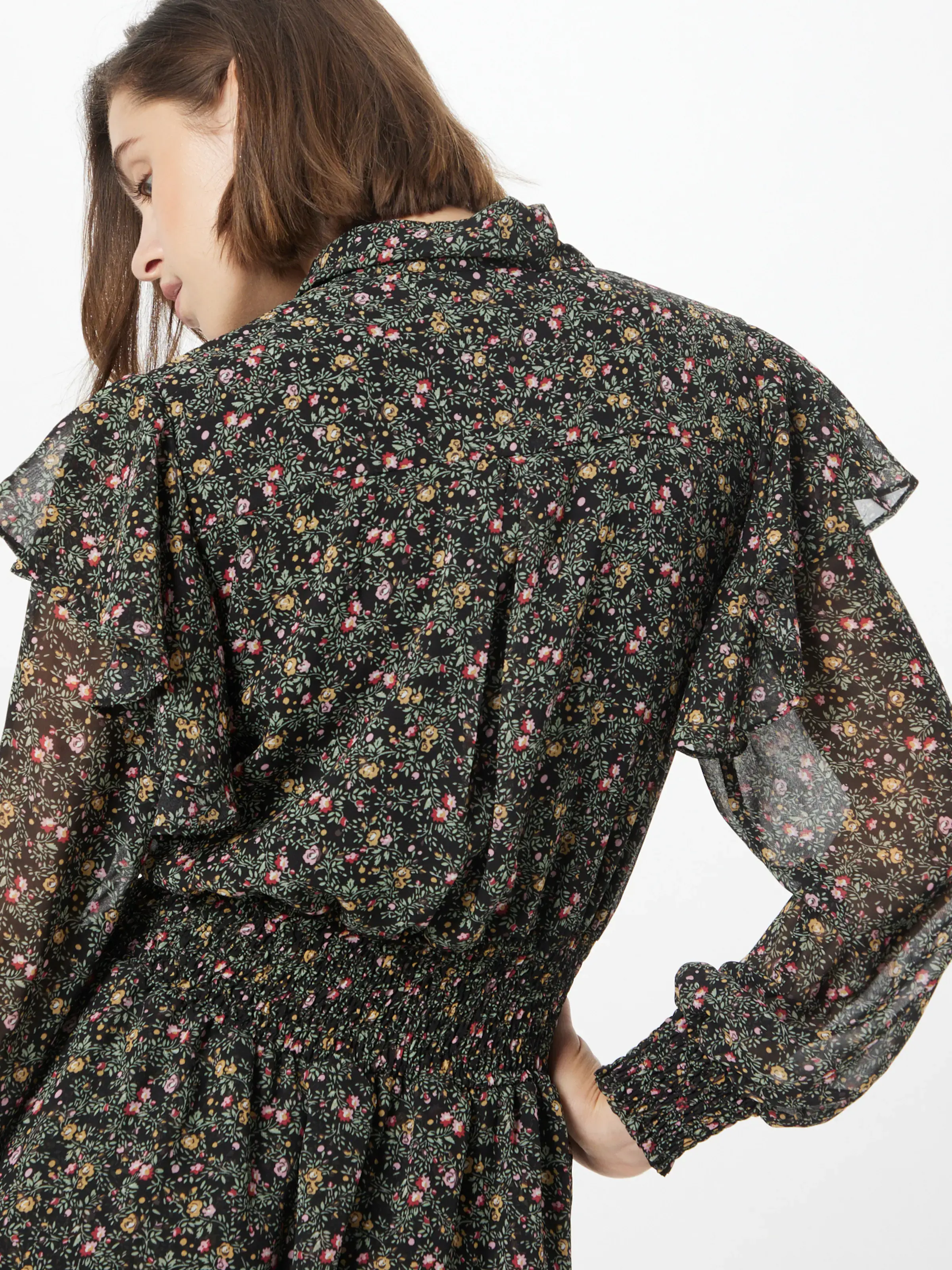 Colourful Rebel Dolga srajca 'Zina' kamela / meta / brusnica / črna