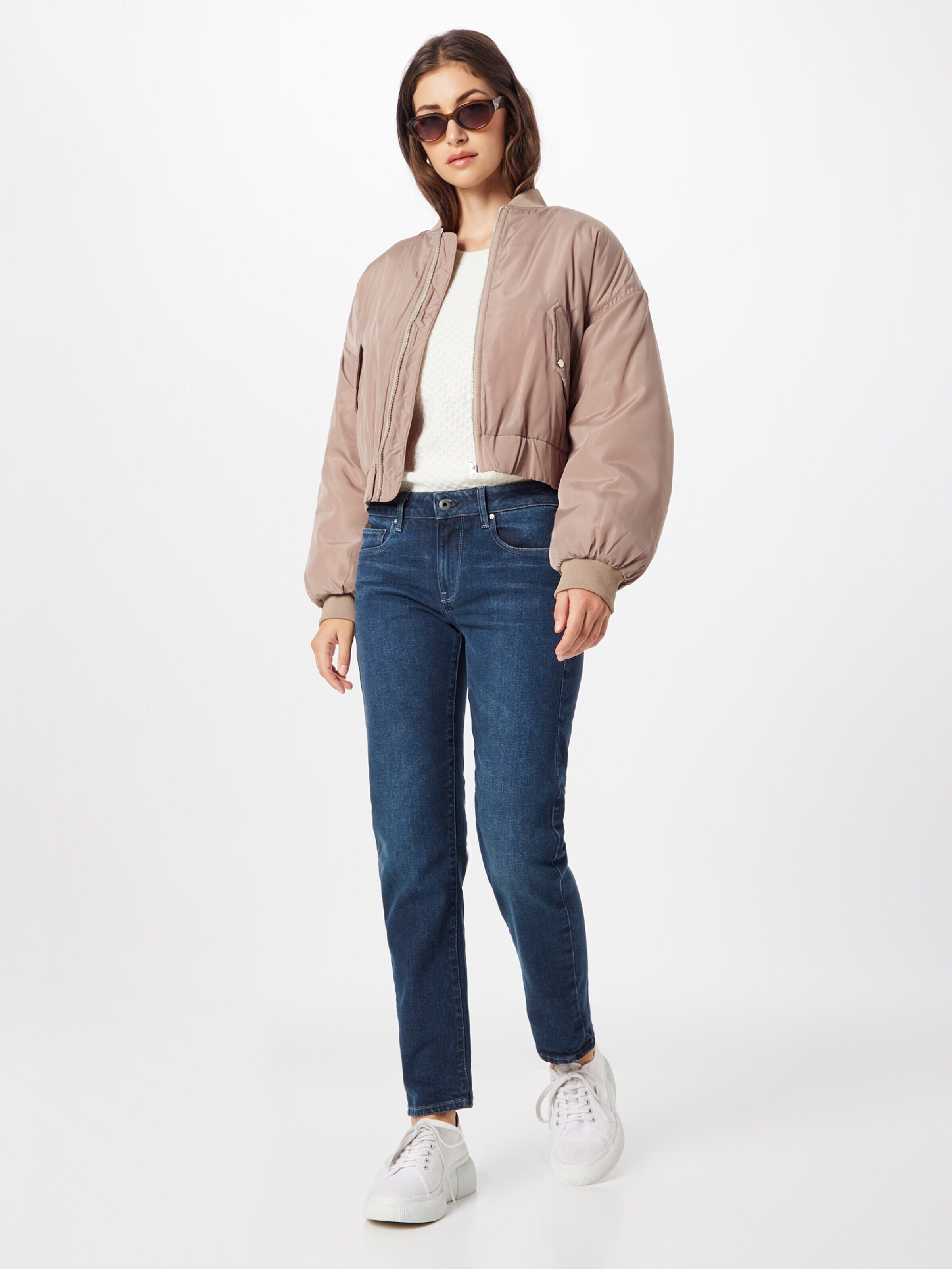 G-STAR Kavbojke 'Kate' temno modra / svetlo rjava / temno siva