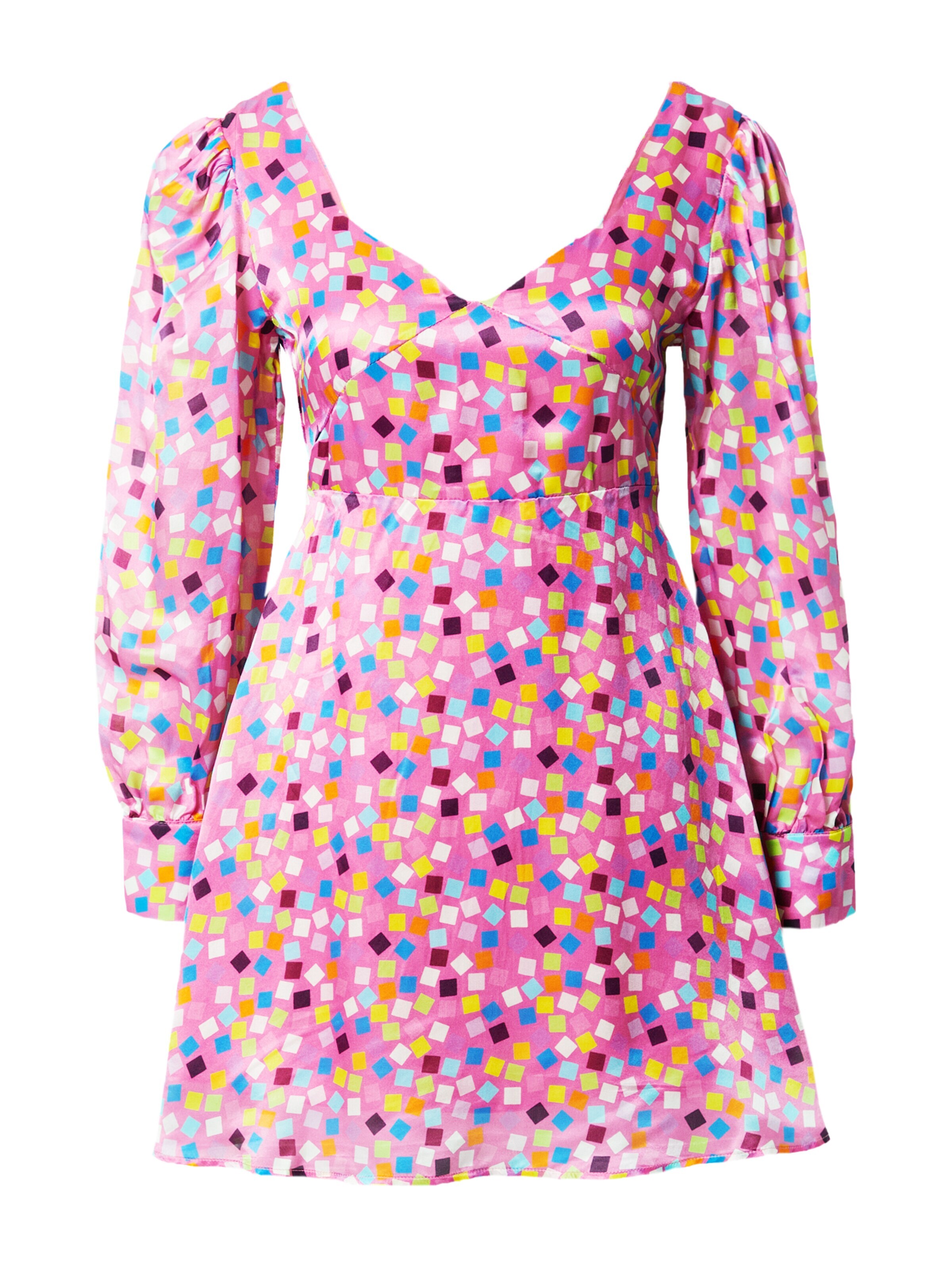 Olivia Rubin Obleka 'JOLIE' rumena / jagoda / roza / bela