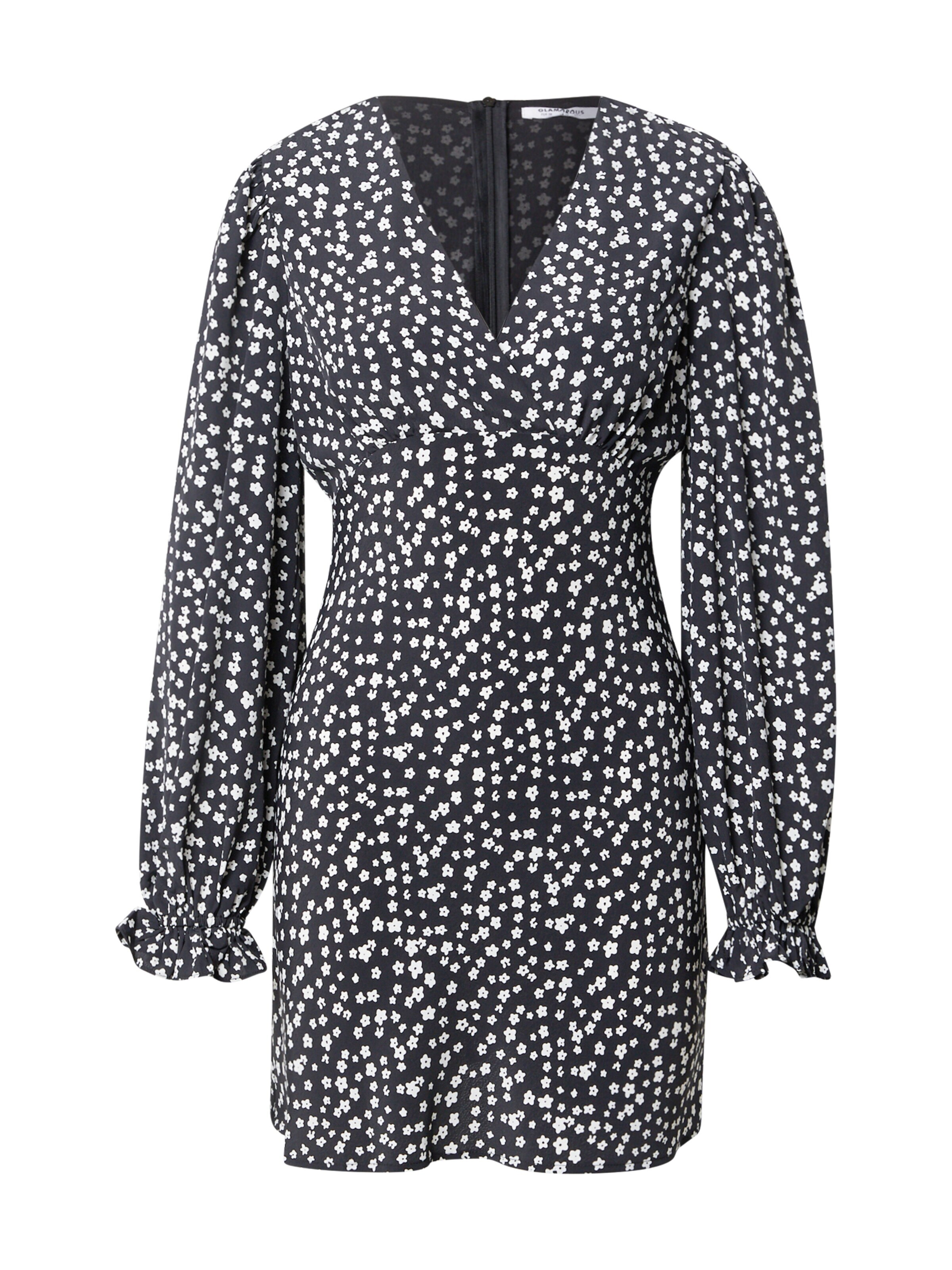 GLAMOROUS Obleka črna / bela