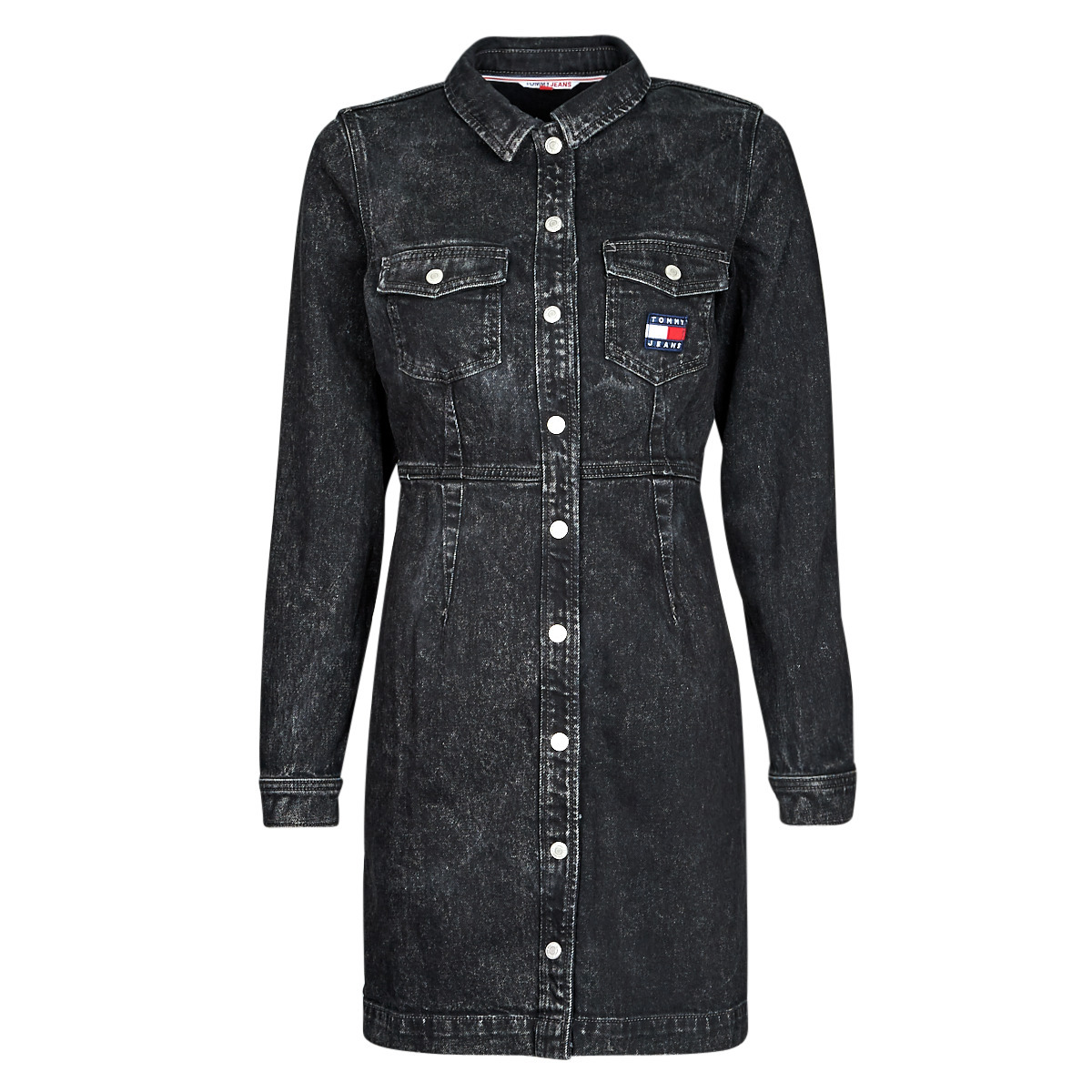 Tommy Jeans Kratke obleke SLIM DENIM DRESS CF6181 Tommy Jeans