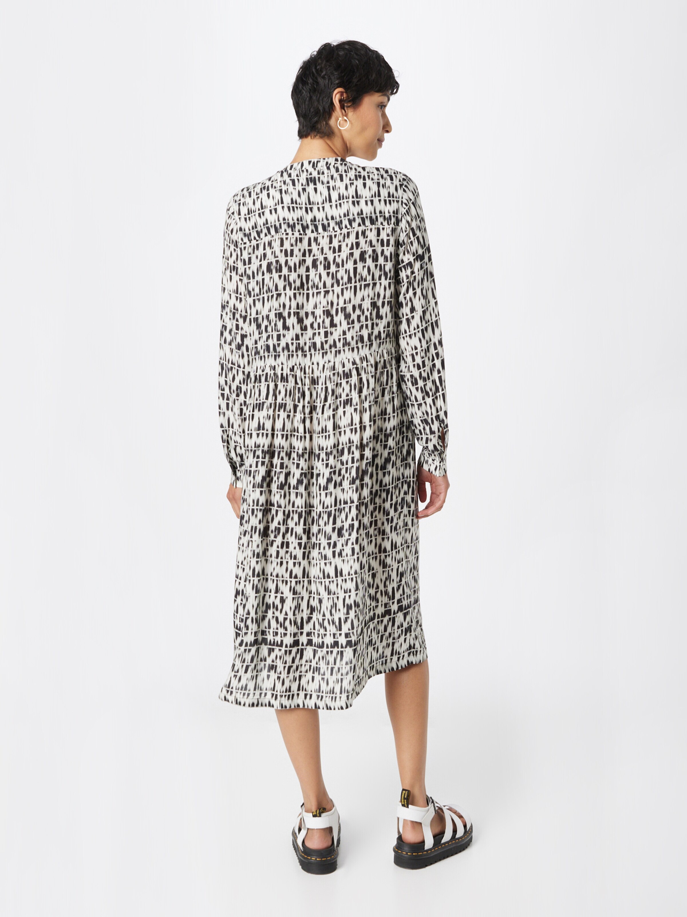 Soccx Dolga srajca črna / bela