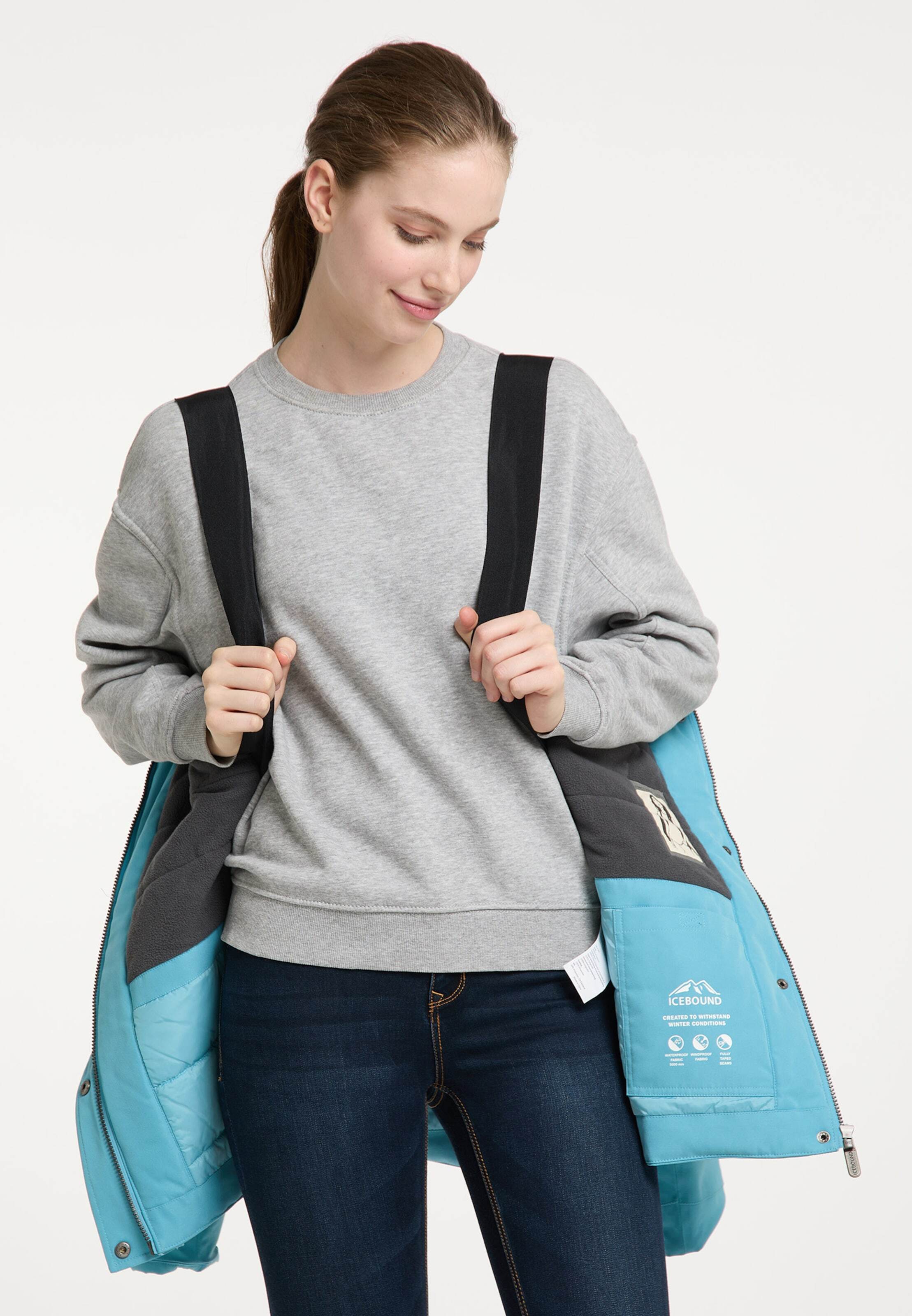 ICEBOUND Funkcionalna jakna svetlo modra