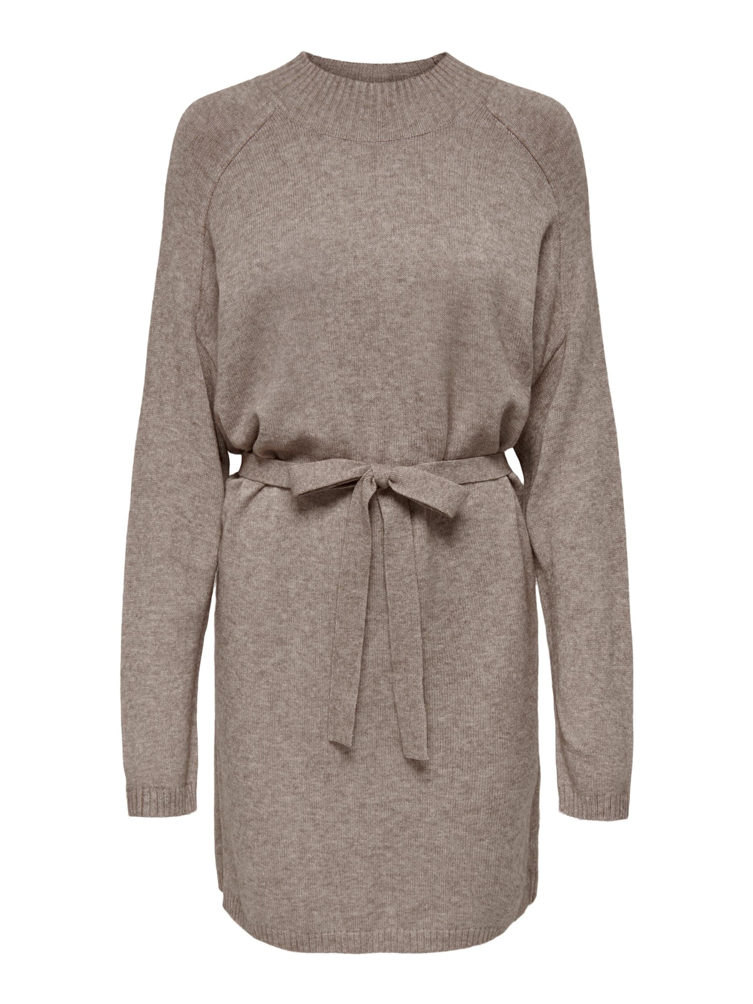 ONLY Pletena obleka 'ONLLeva' progasto bež