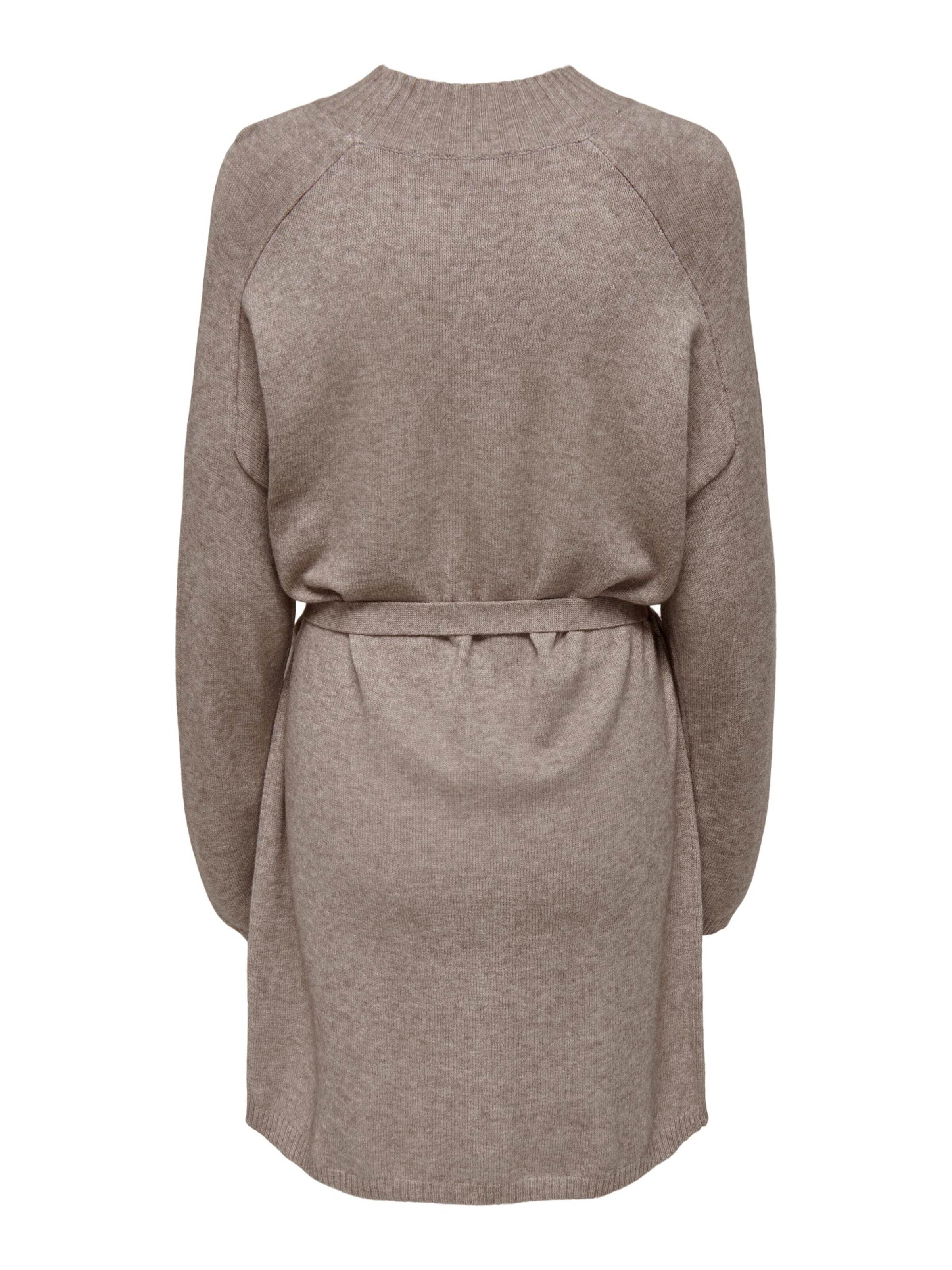 ONLY Pletena obleka 'ONLLeva' progasto bež