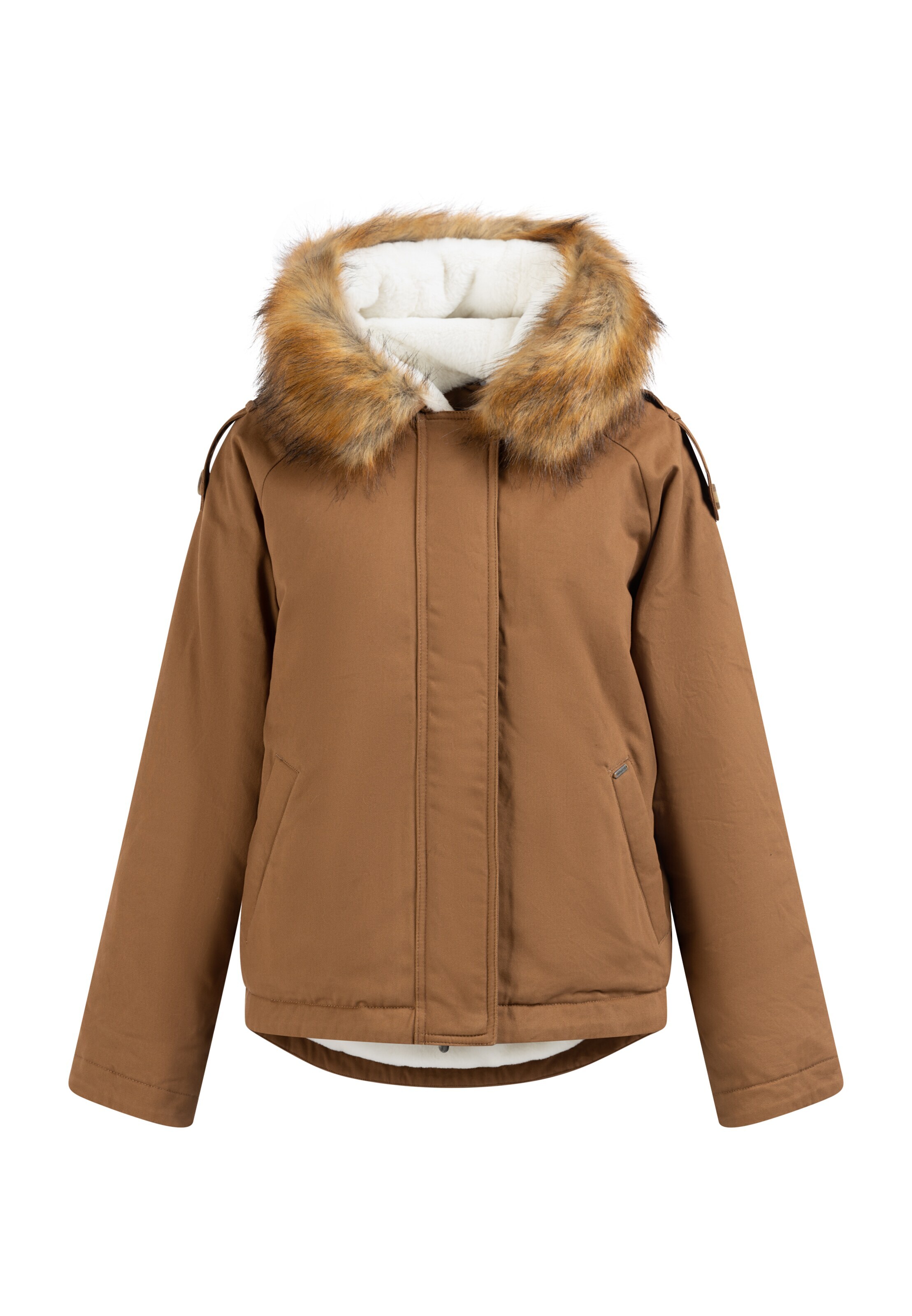 DreiMaster Vintage Zimska jakna konjak / bela