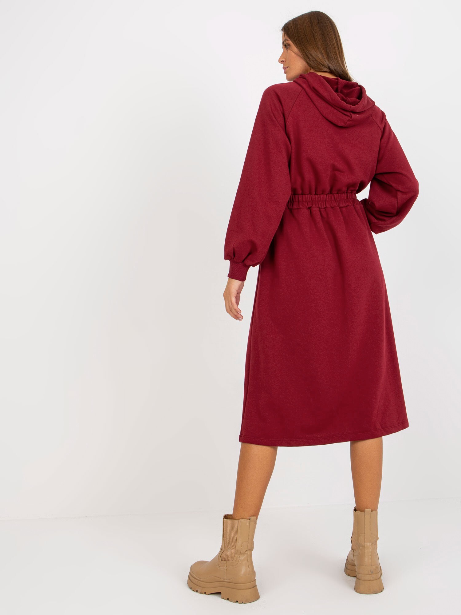 RELEVANCE Dress-RV-SK-8336.12P-burgundy