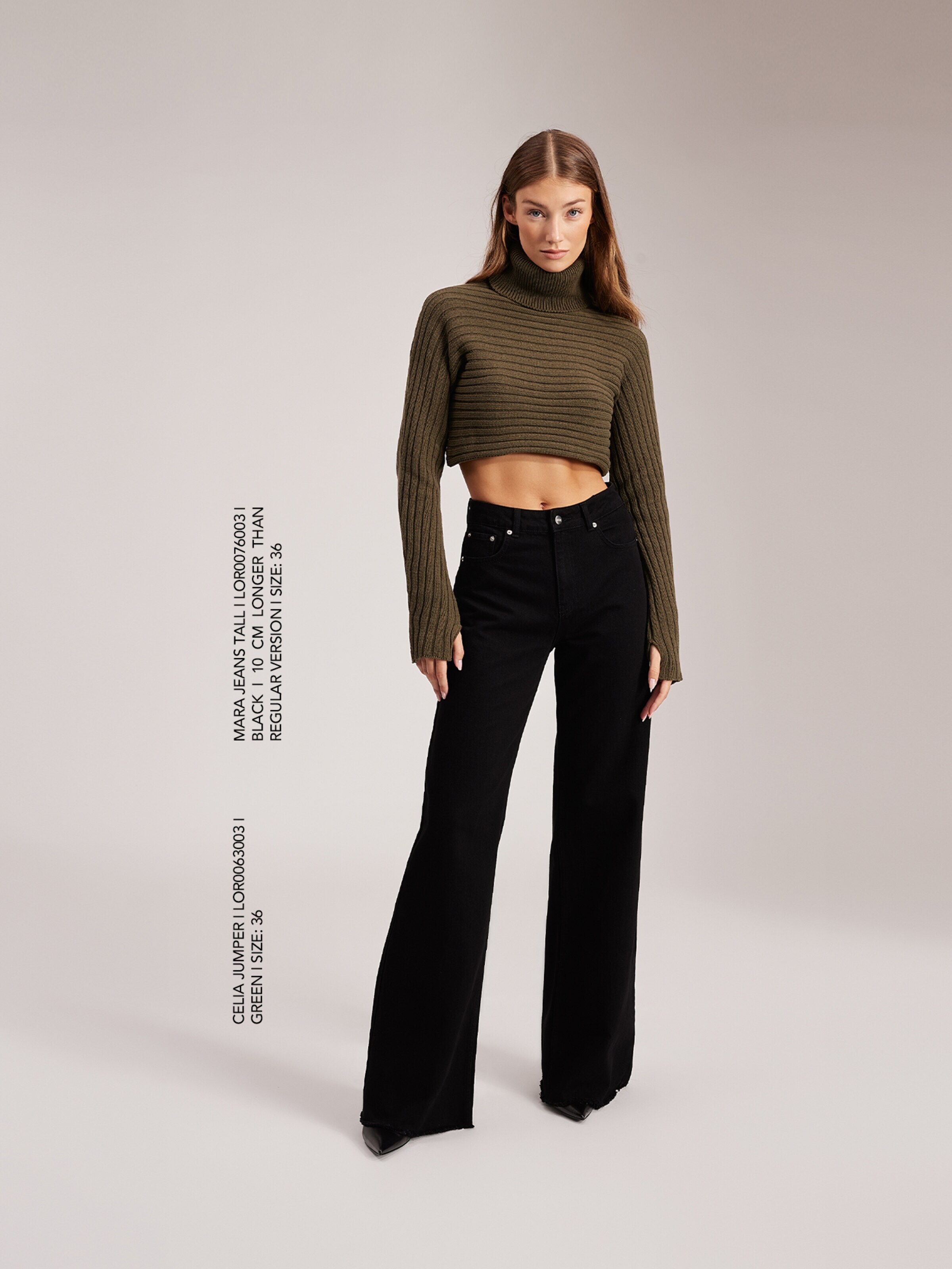 RÆRE by Lorena Rae Pulover 'Celia' temno zelena