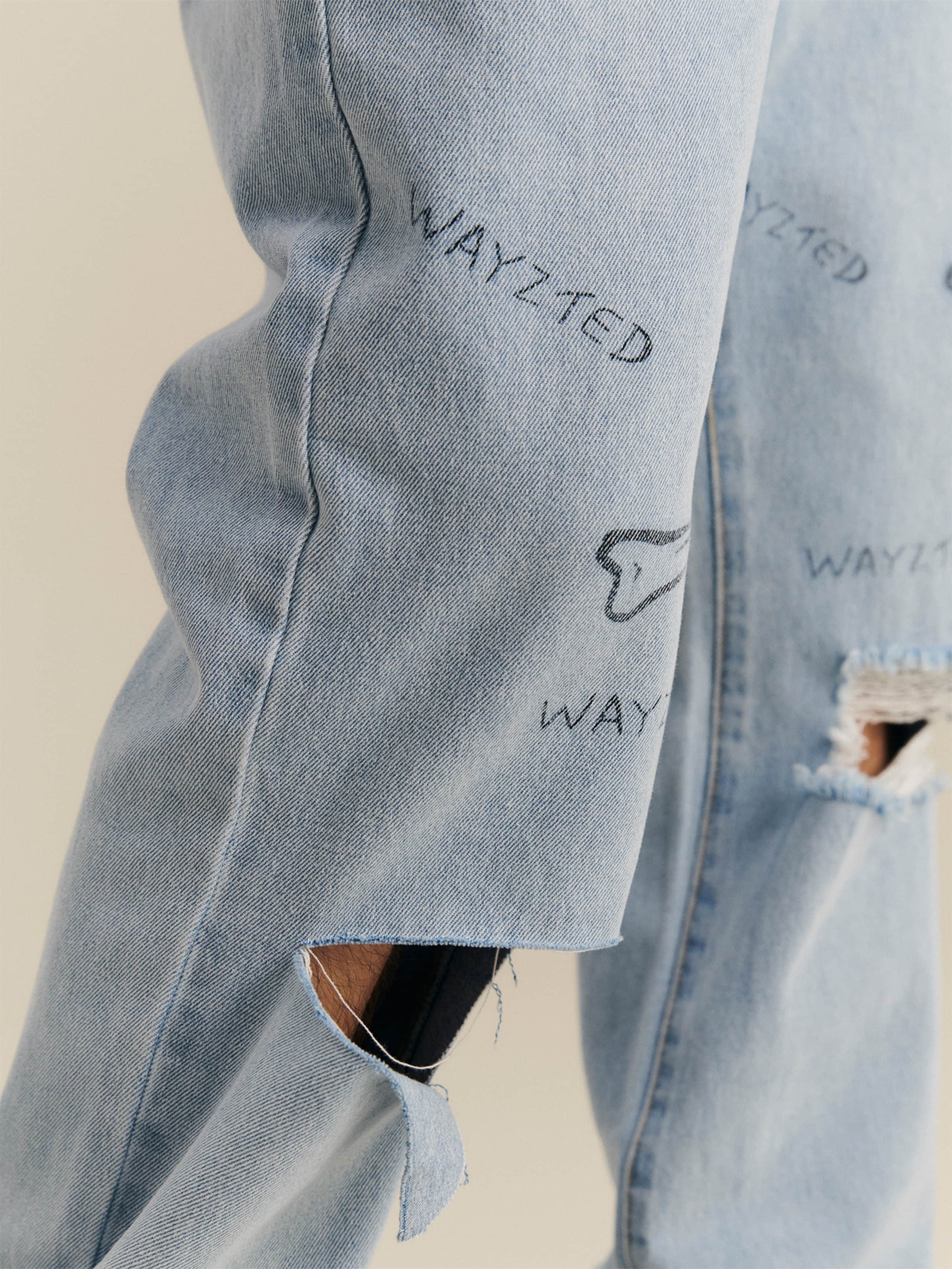 About You x Nils Kuesel Kavbojke 'Eymen' svetlo modra