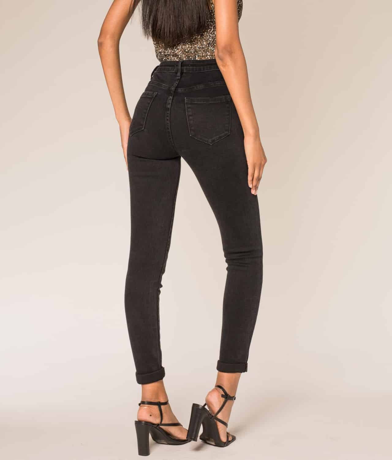 Superfashion Kavbojke z visokim pasom Skinny P173