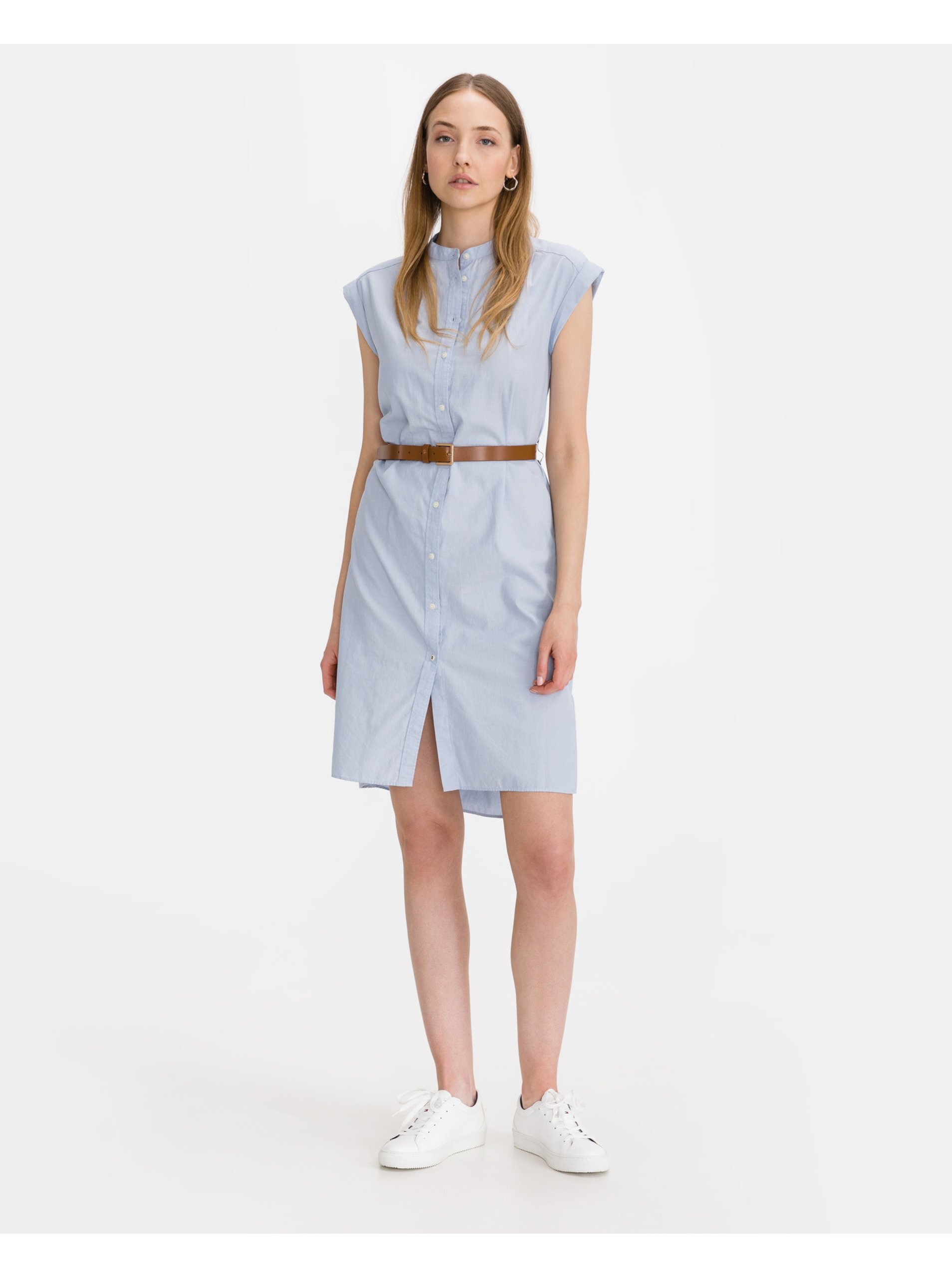 Oxford obleka Tommy Hilfiger - ženske