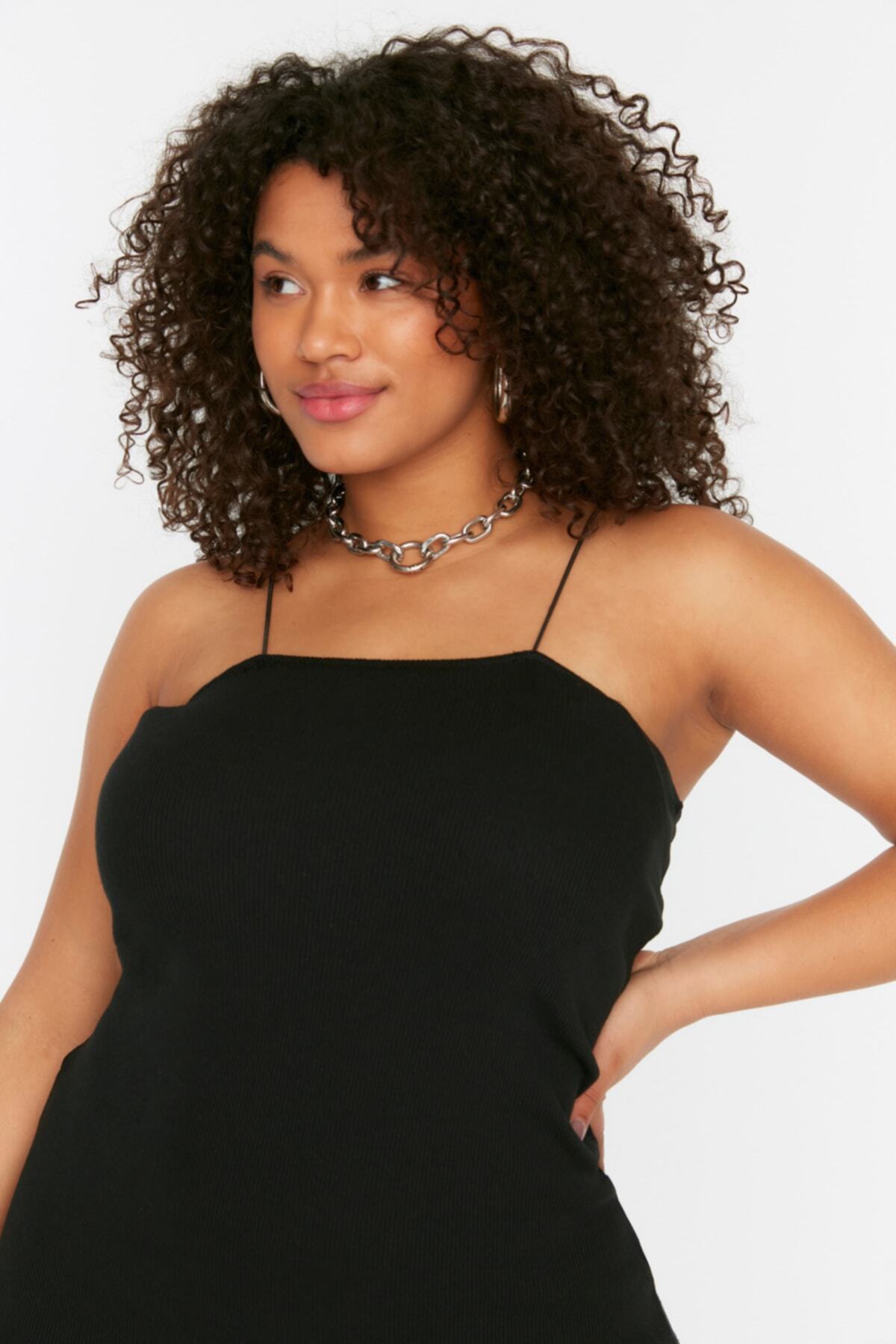 Ženska obleka Trendyol Knitted