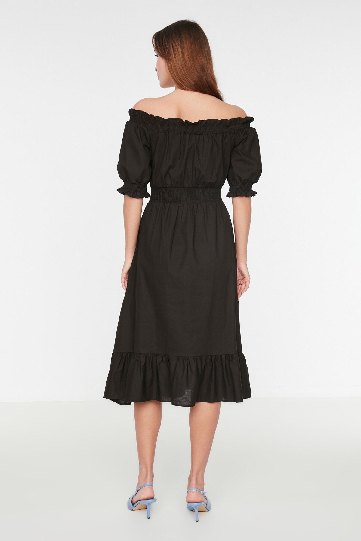 Ženska obleka Trendyol Pleated