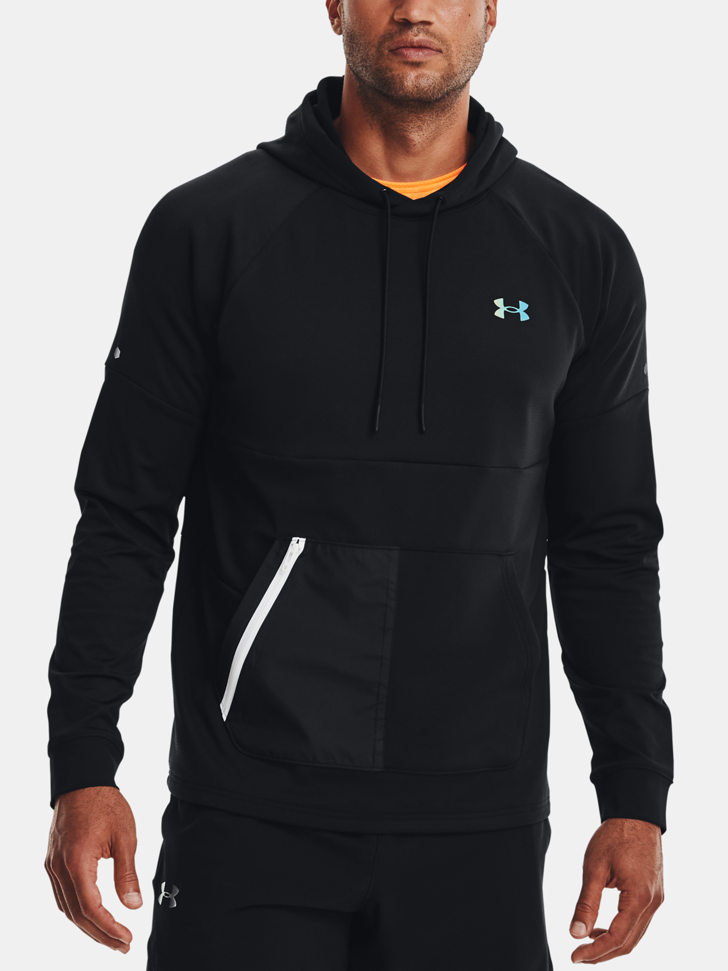 Under Armour Sweatshirt UA Rush All Purpose Hoodie-BLK - Mens