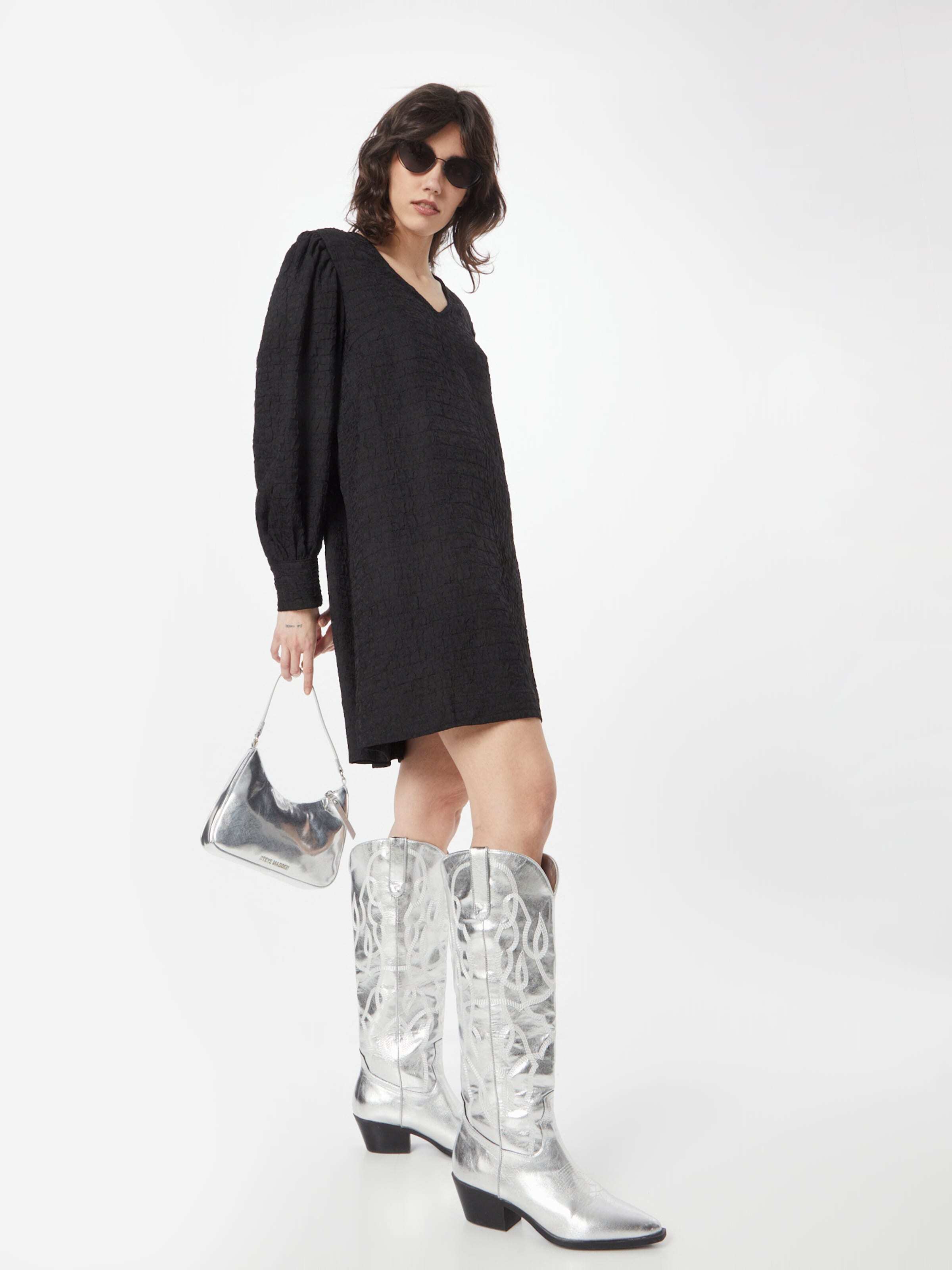 modström Obleka 'Bisou' črna