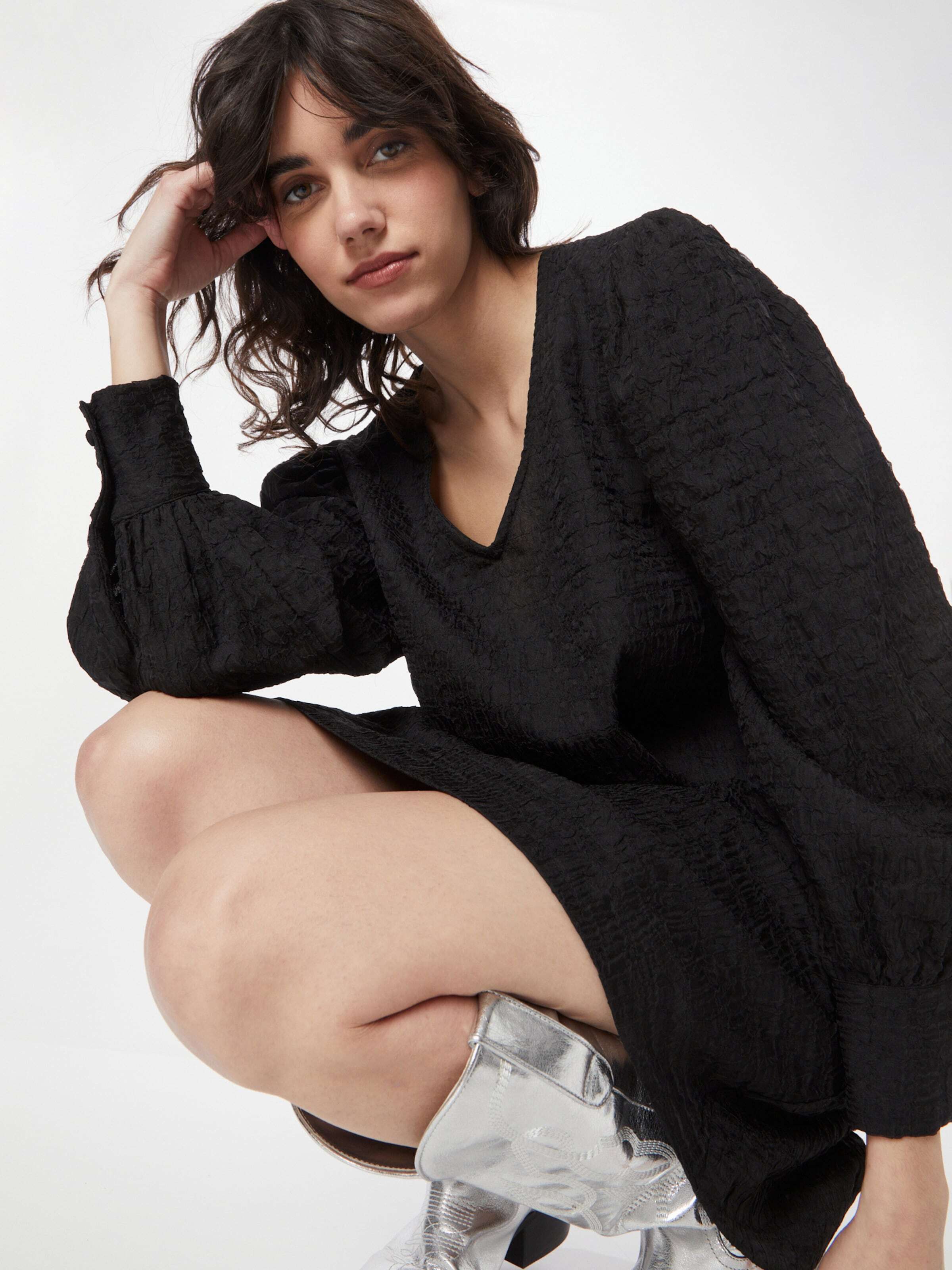 modström Obleka 'Bisou' črna