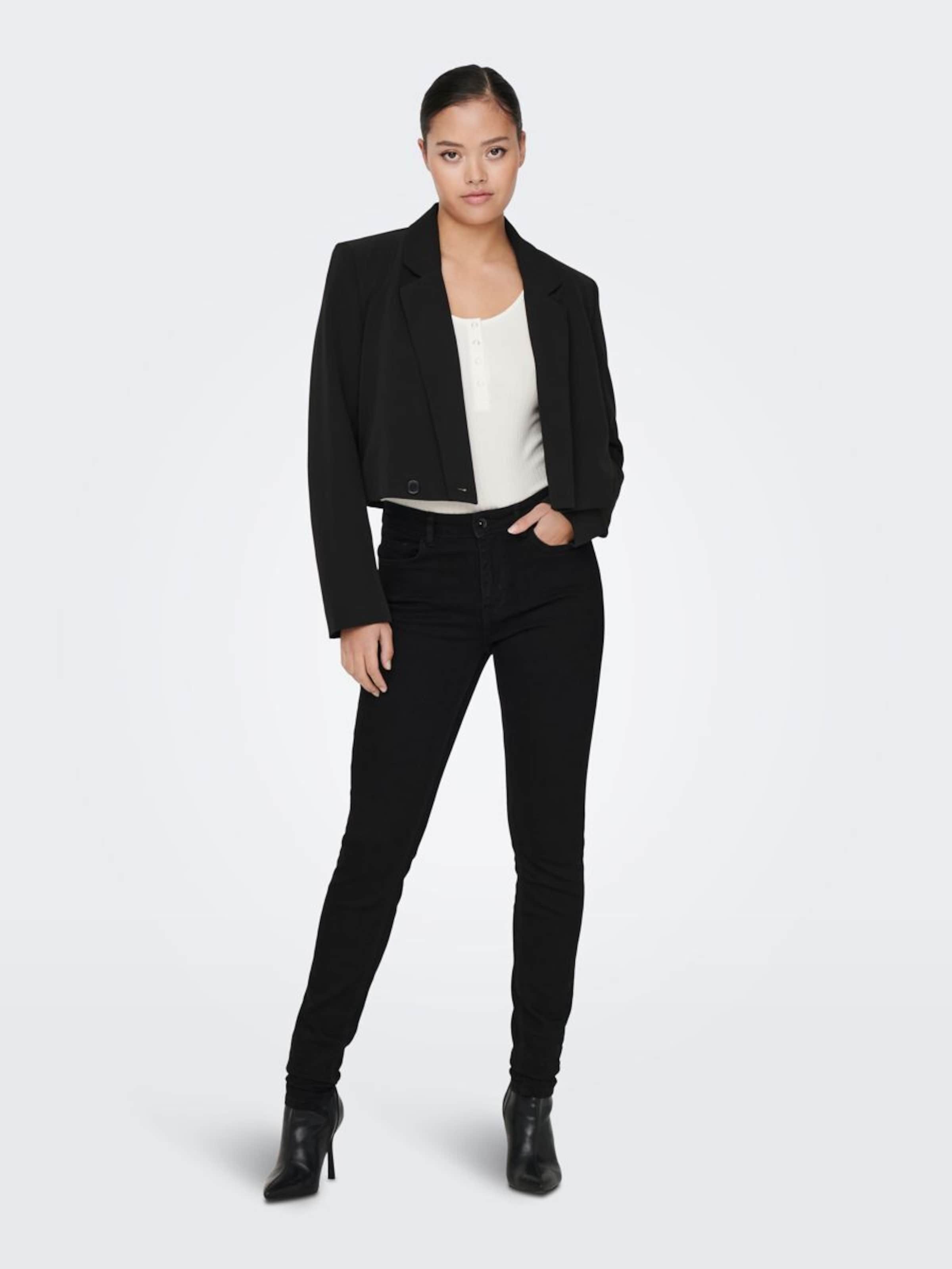 JDY Kavbojke 'Blume' črn denim