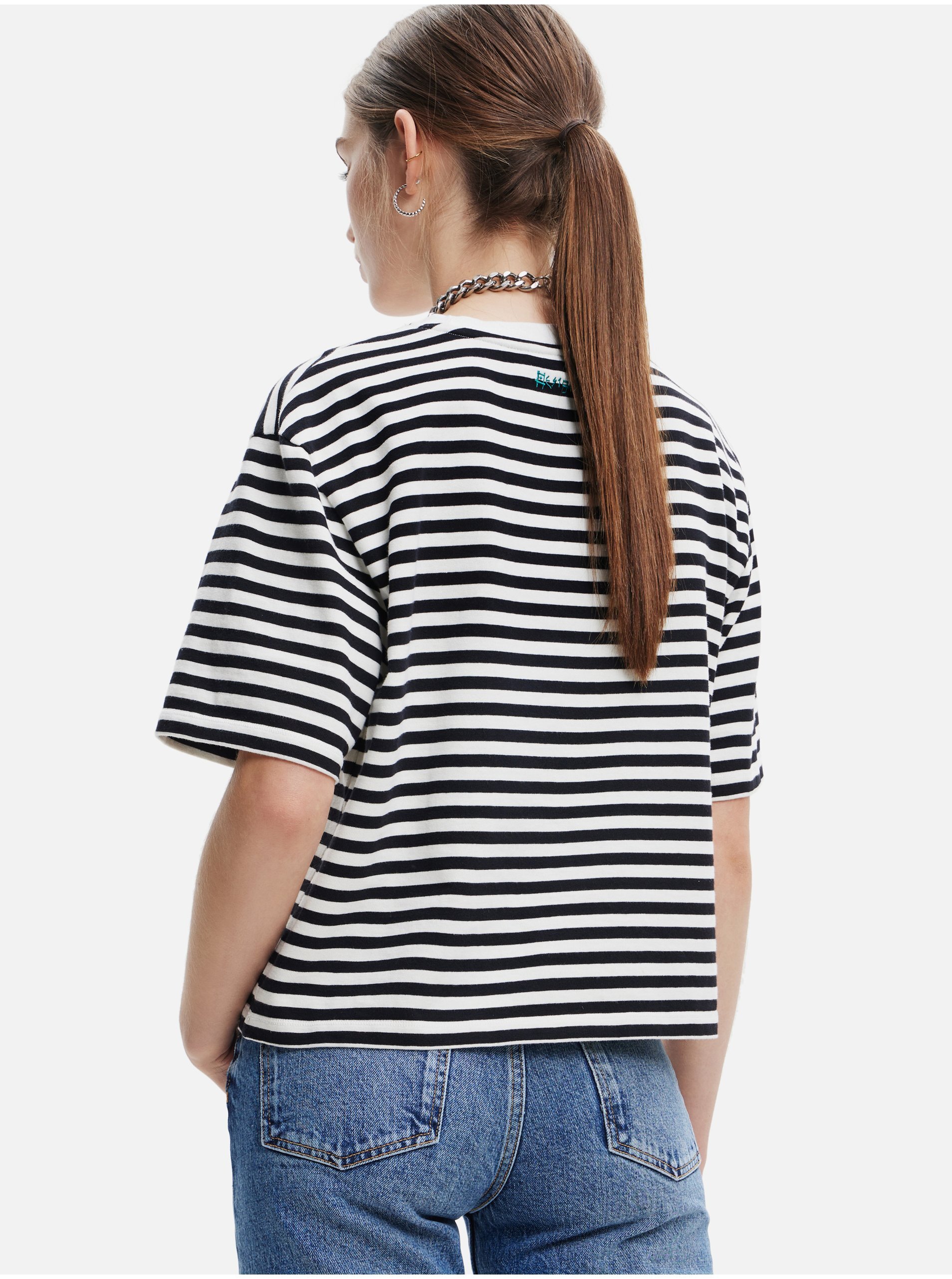 DESIGUAL SHORT SLEEVE T-SHIRT WOMEN BLACK