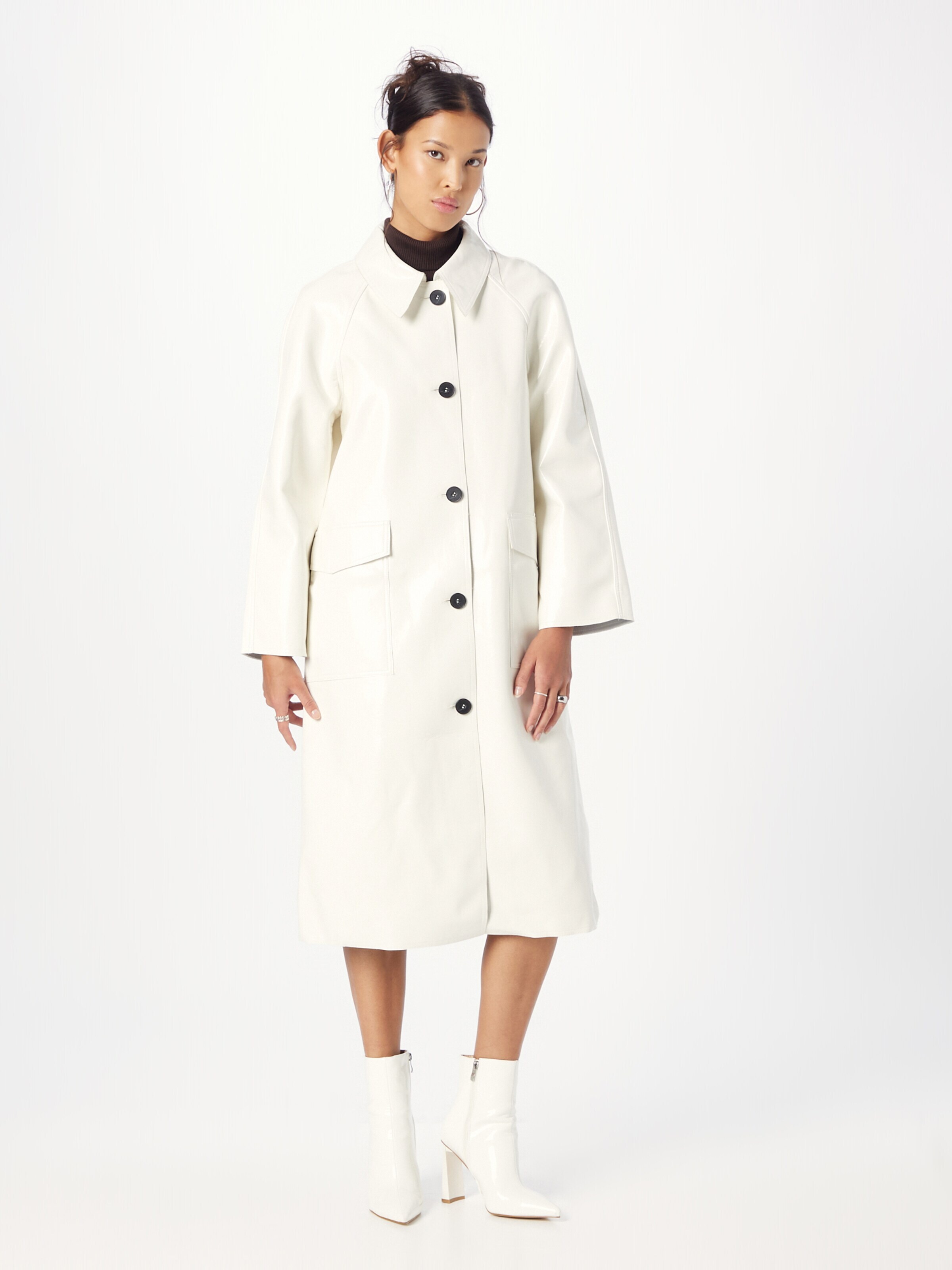 Nasty Gal Prehoden plašč naravno bela