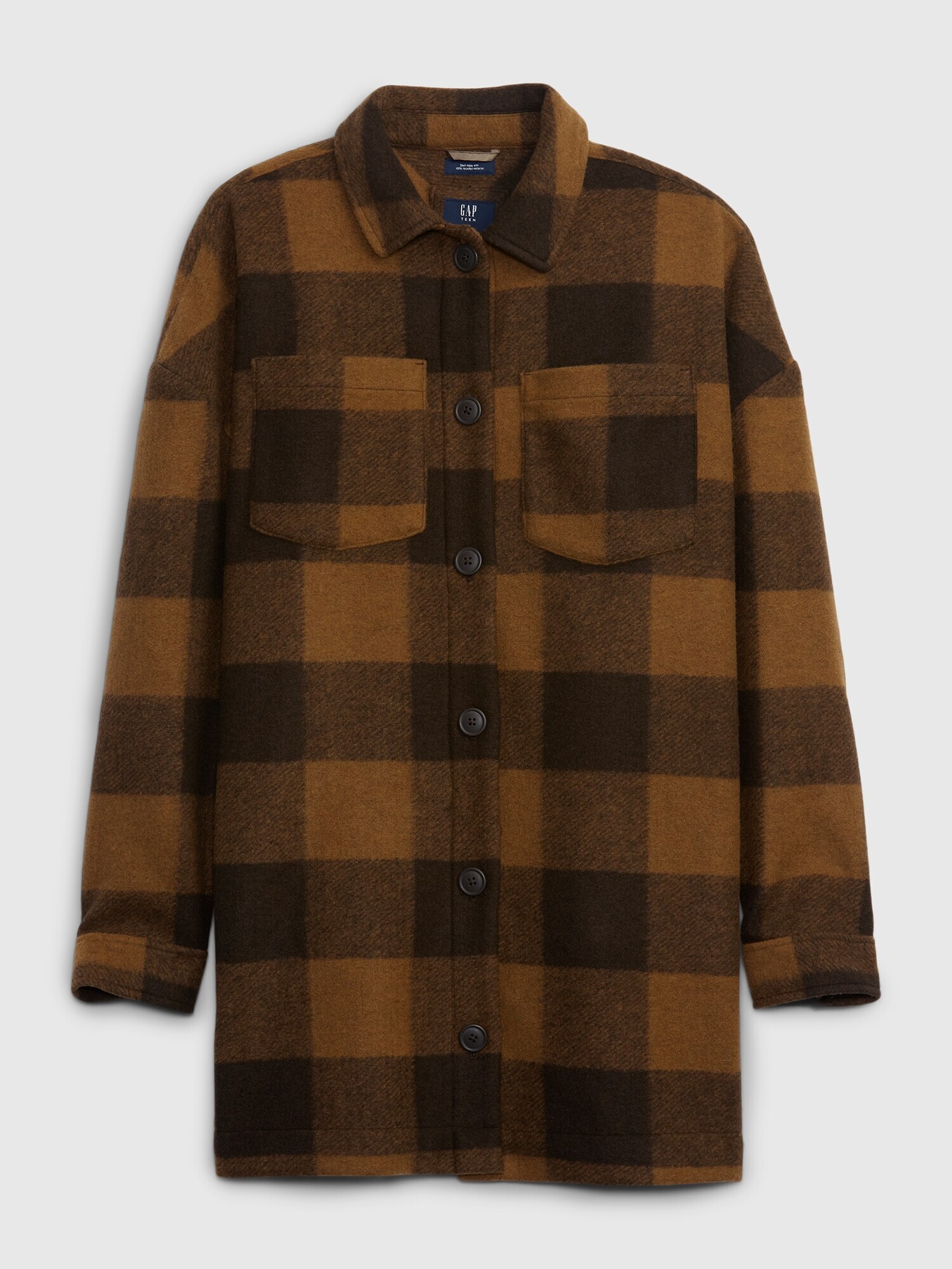 GAP Teen Plaid Shirt Jacket - Girls
