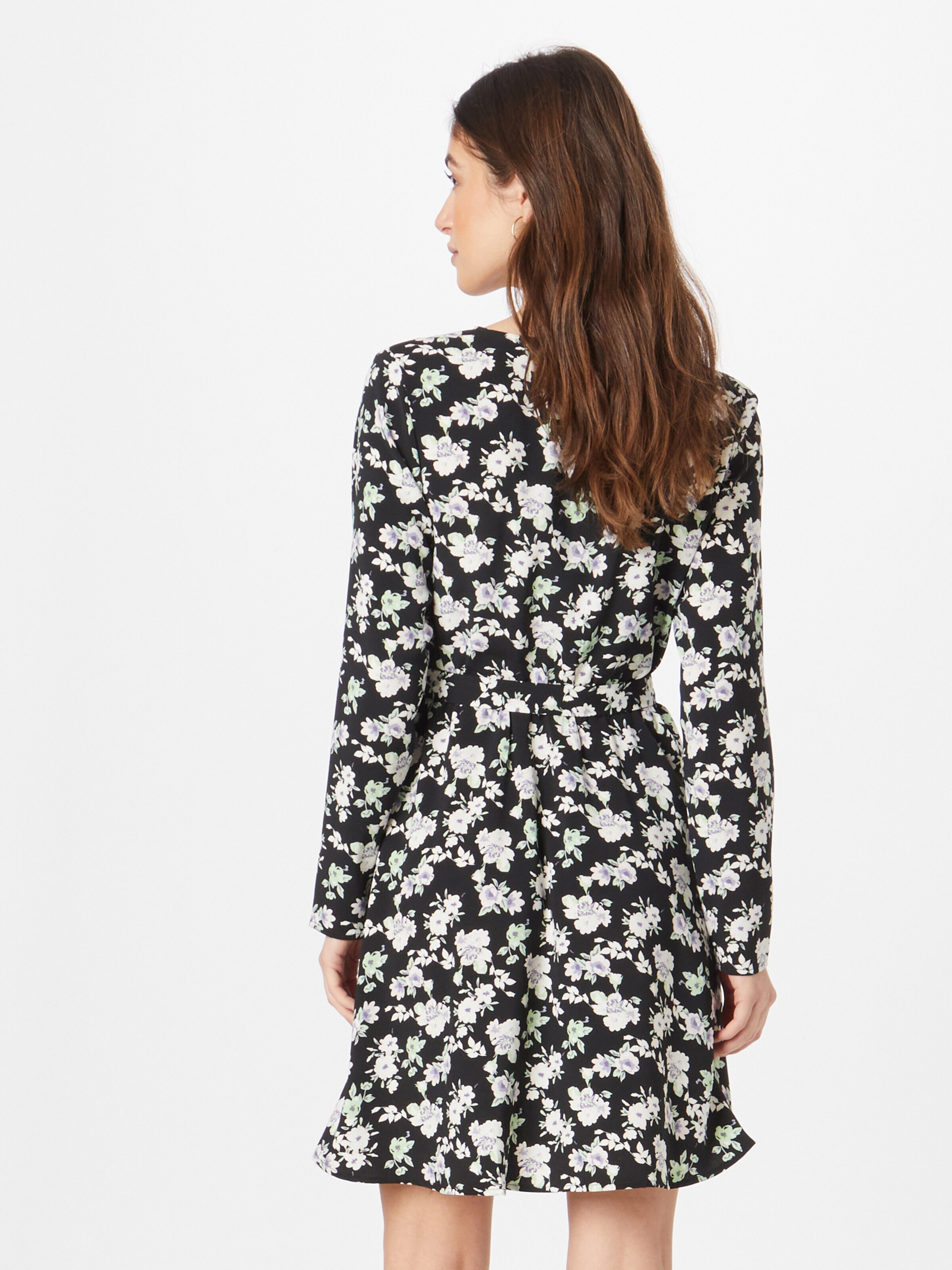 VILA Obleka 'KRISTINA' pastelno zelena / lila / črna / bela