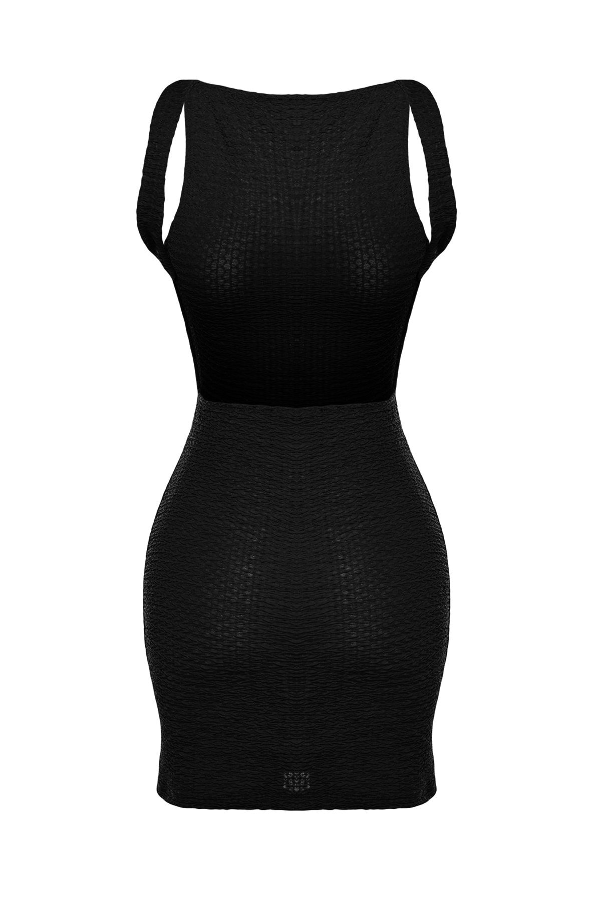 Ženska obleka Trendyol TBESS23EL00077/Black