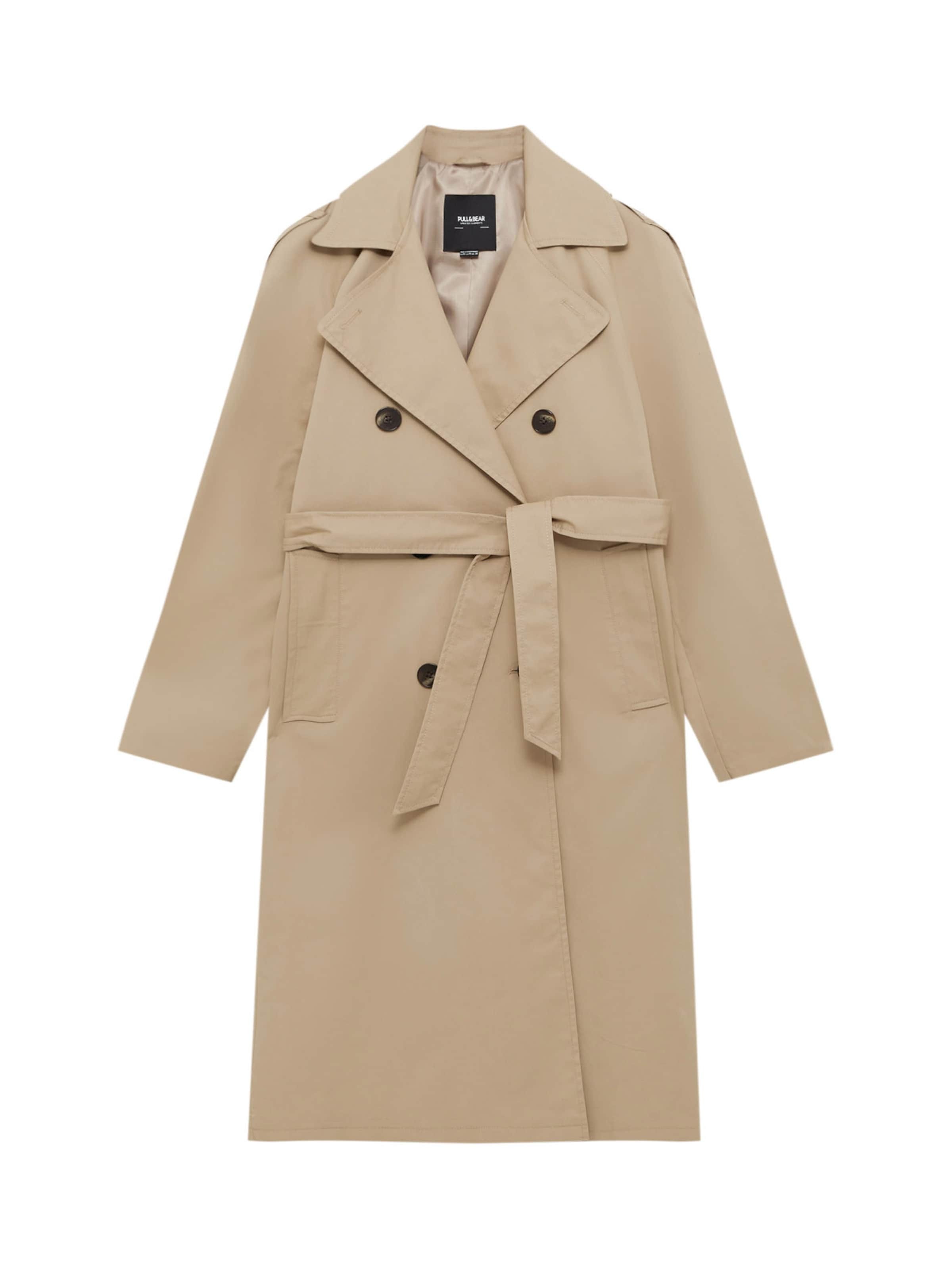 Pull&Bear Prehoden plašč pesek