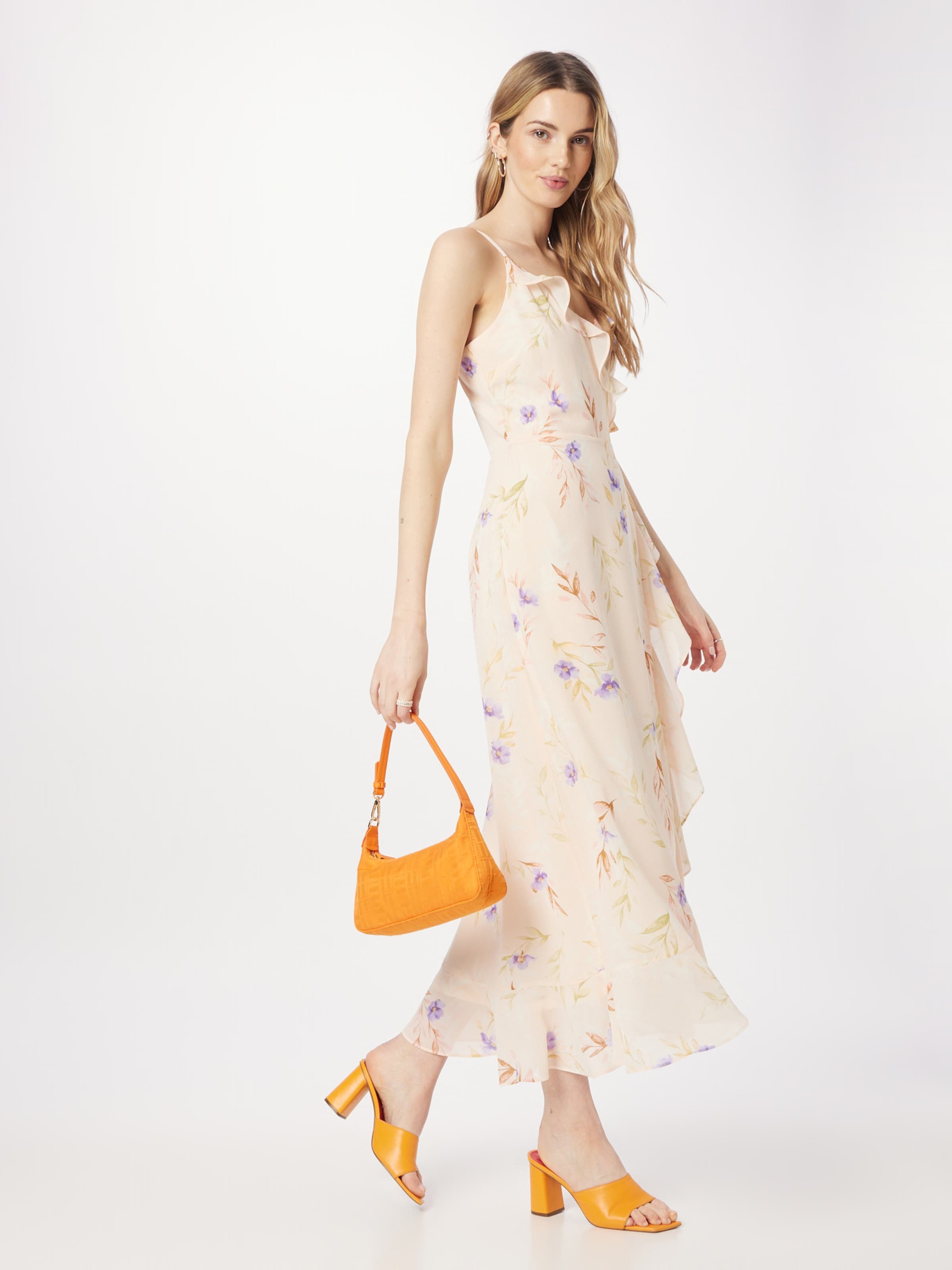 ABOUT YOU Obleka 'Soraya' svetlo zelena / lila / roza / puder