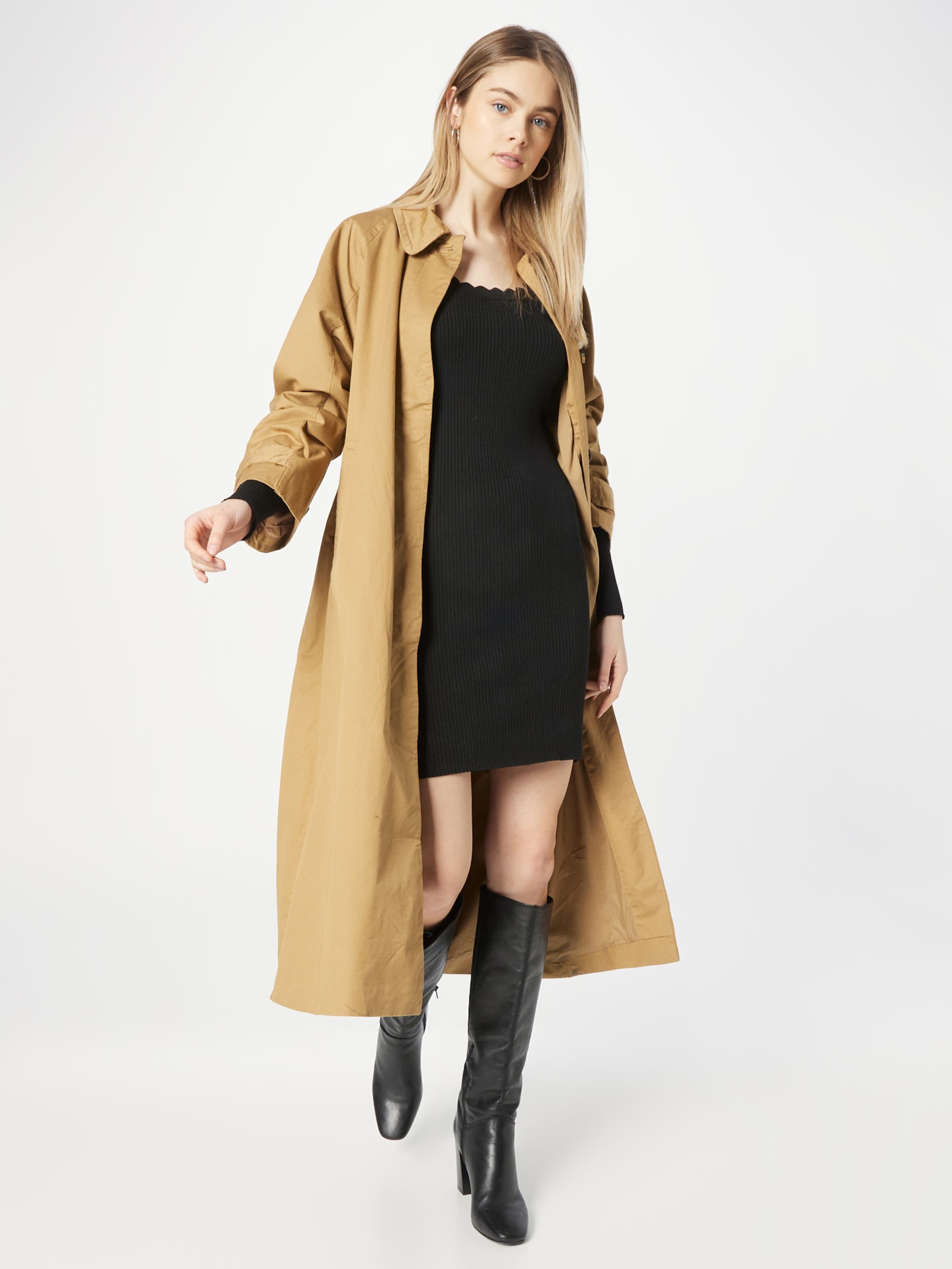 ABOUT YOU Pletena obleka 'Jascha' črna