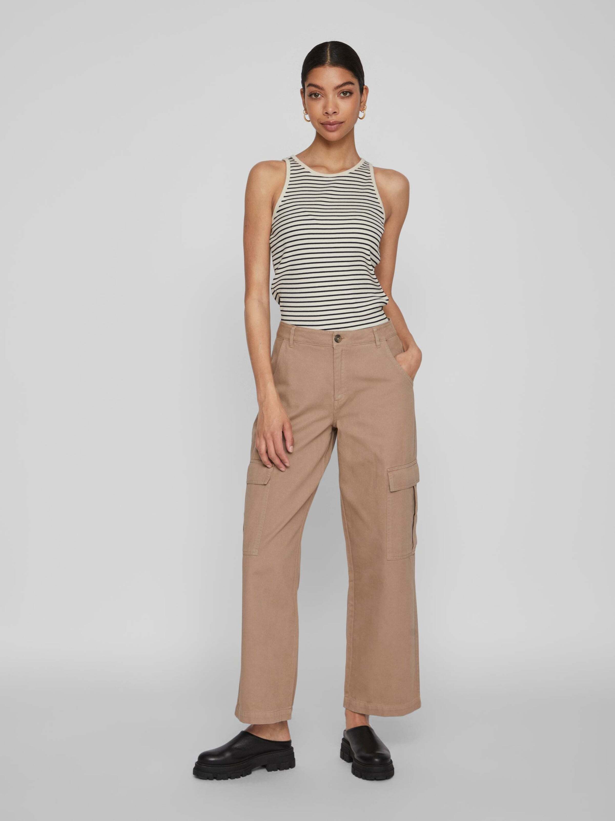 VILA Kargo kavbojke 'Tilo' svetlo rjava