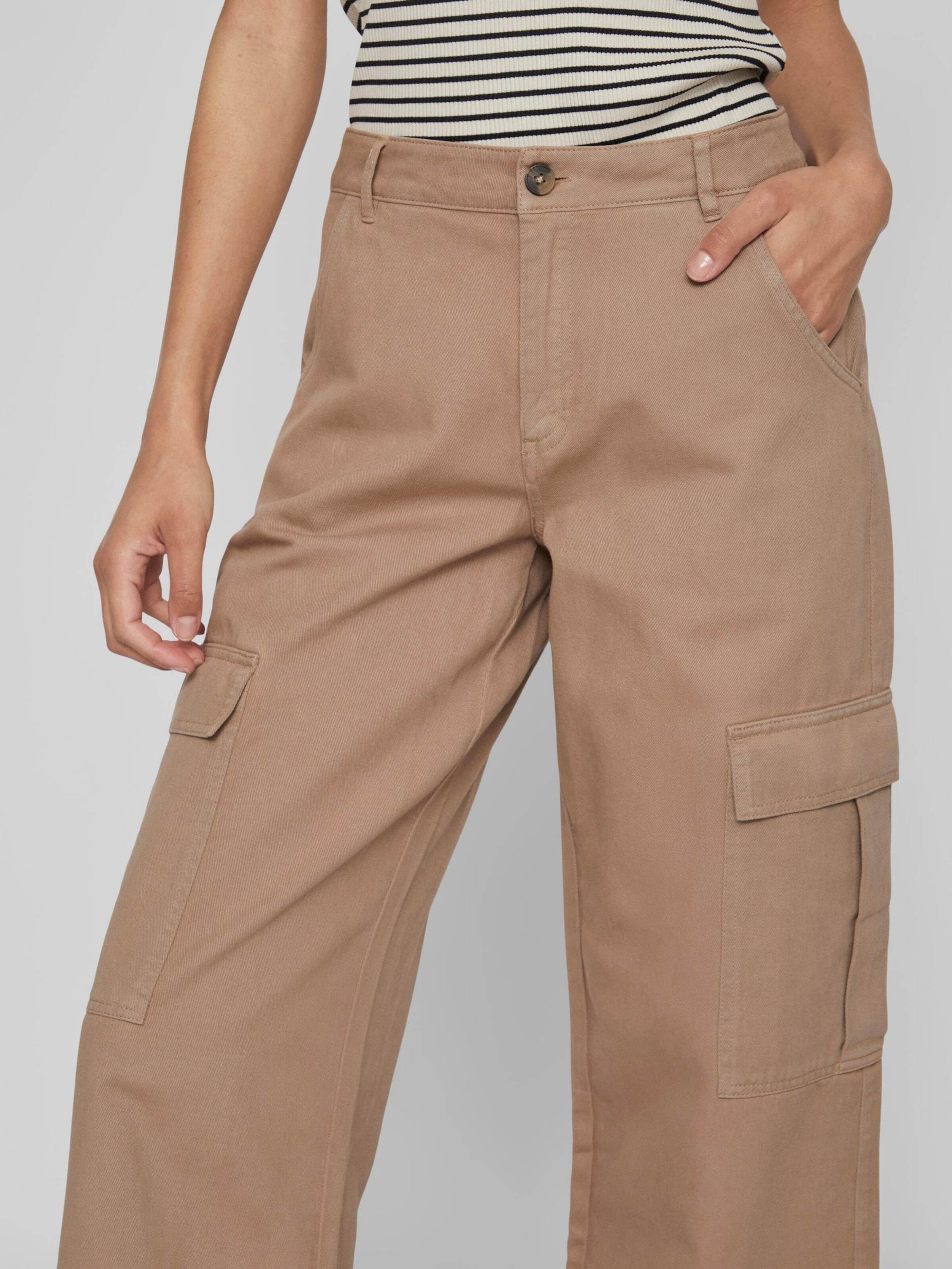 VILA Kargo kavbojke 'Tilo' svetlo rjava