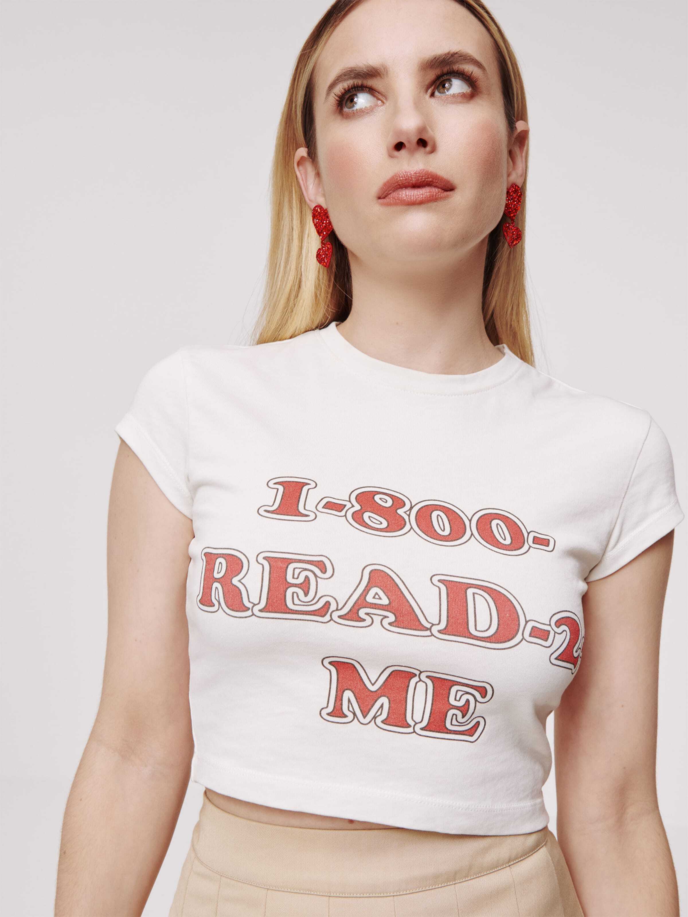 Daahls by Emma Roberts exclusively for ABOUT YOU Majica 'Cara' bež / rdeča / črna