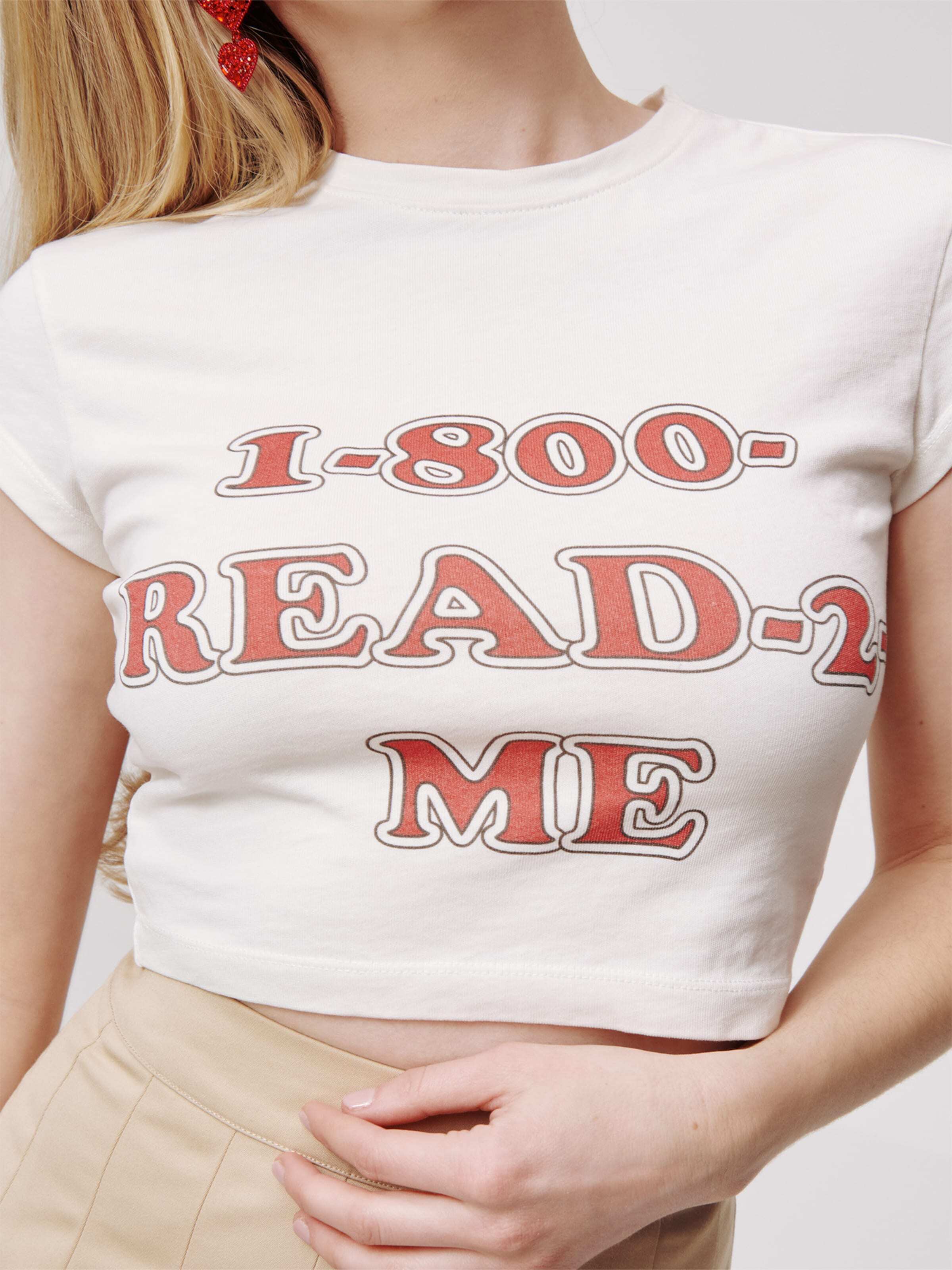 Daahls by Emma Roberts exclusively for ABOUT YOU Majica 'Cara' bež / rdeča / črna